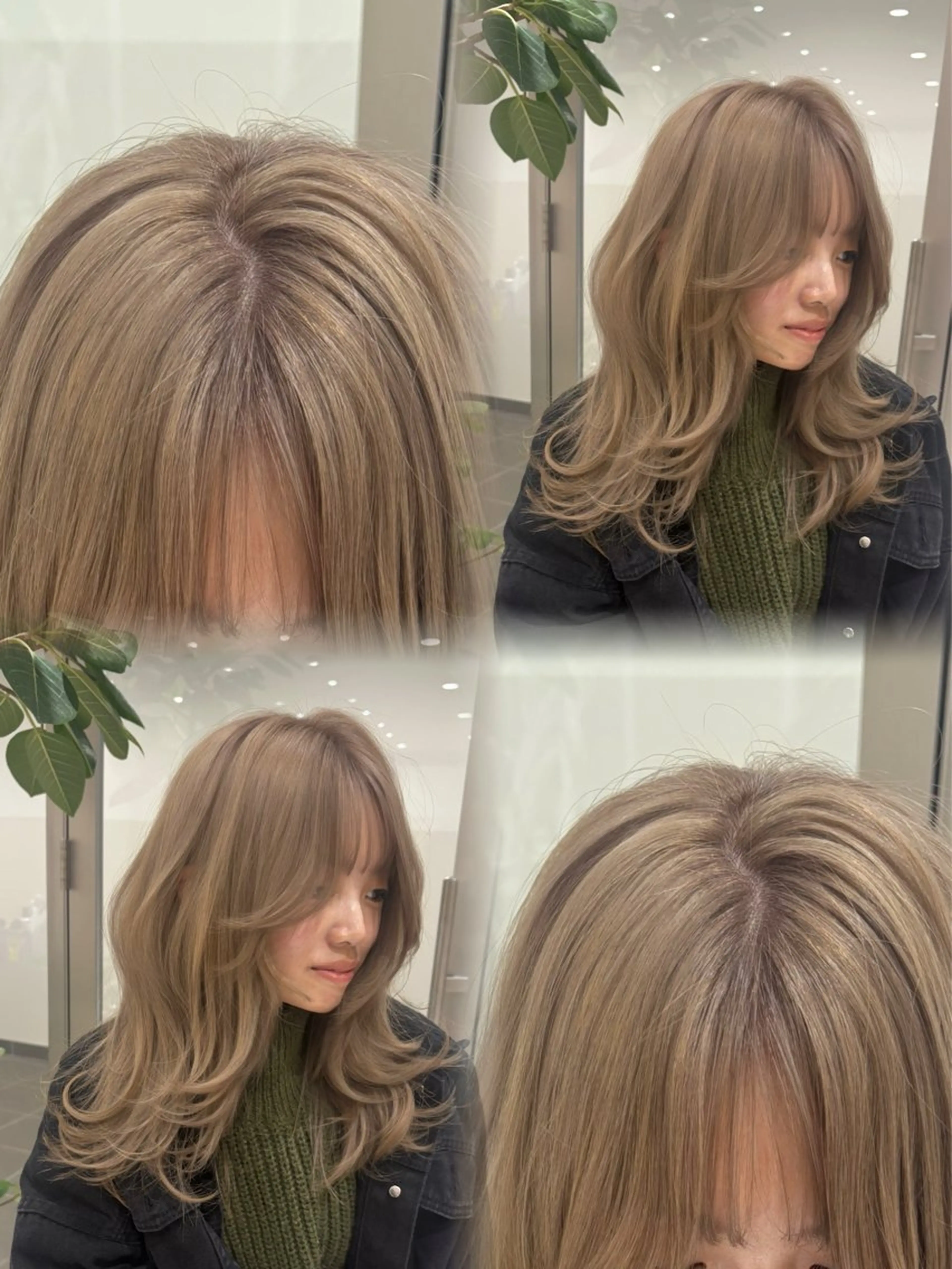 セミロング カット ヘアカラー バレイヤージュ/ヘア アレンジ/shionのヘアスタイル