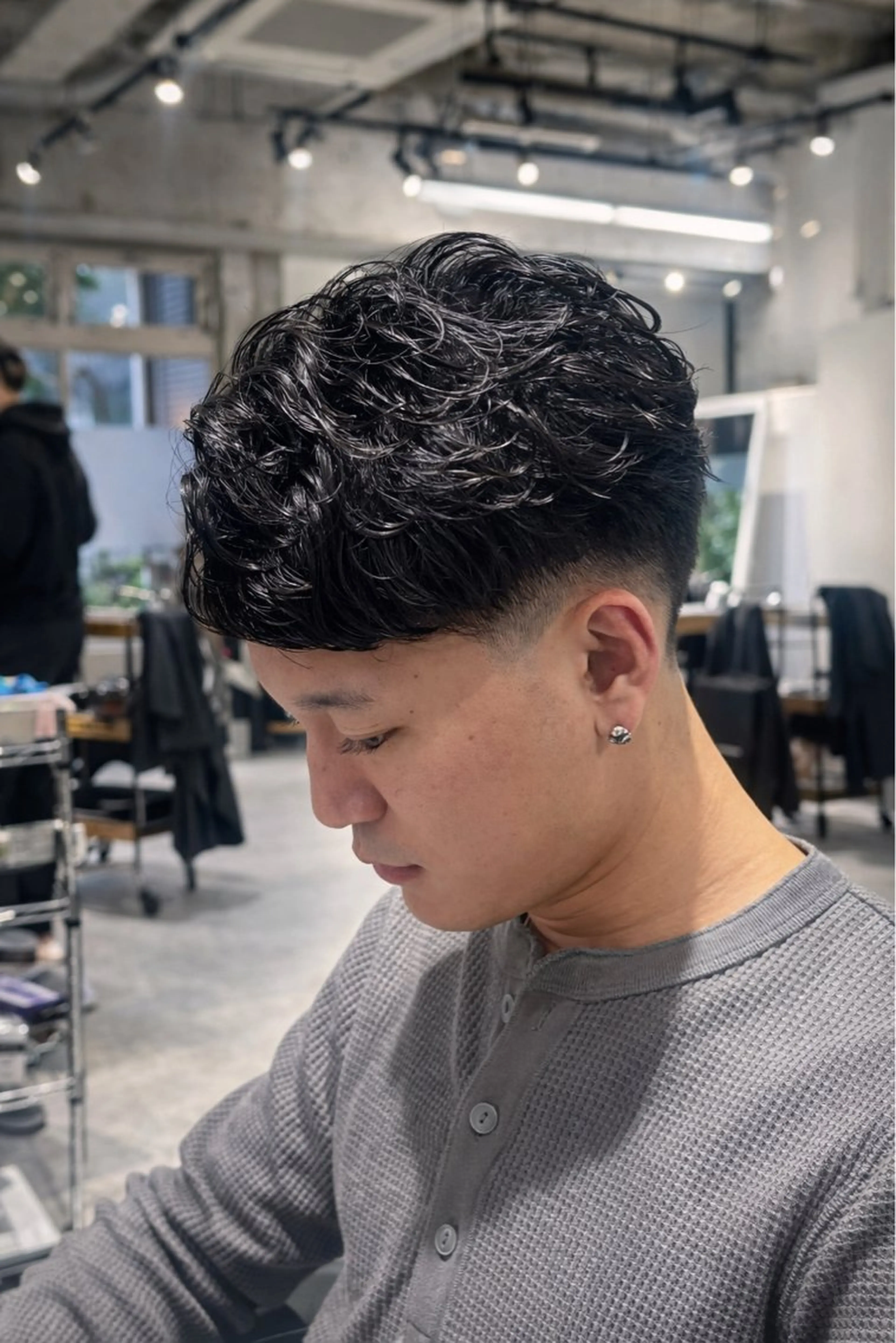 ショート パーマ メンズ特化美容師 中戸 滉のヘアスタイル