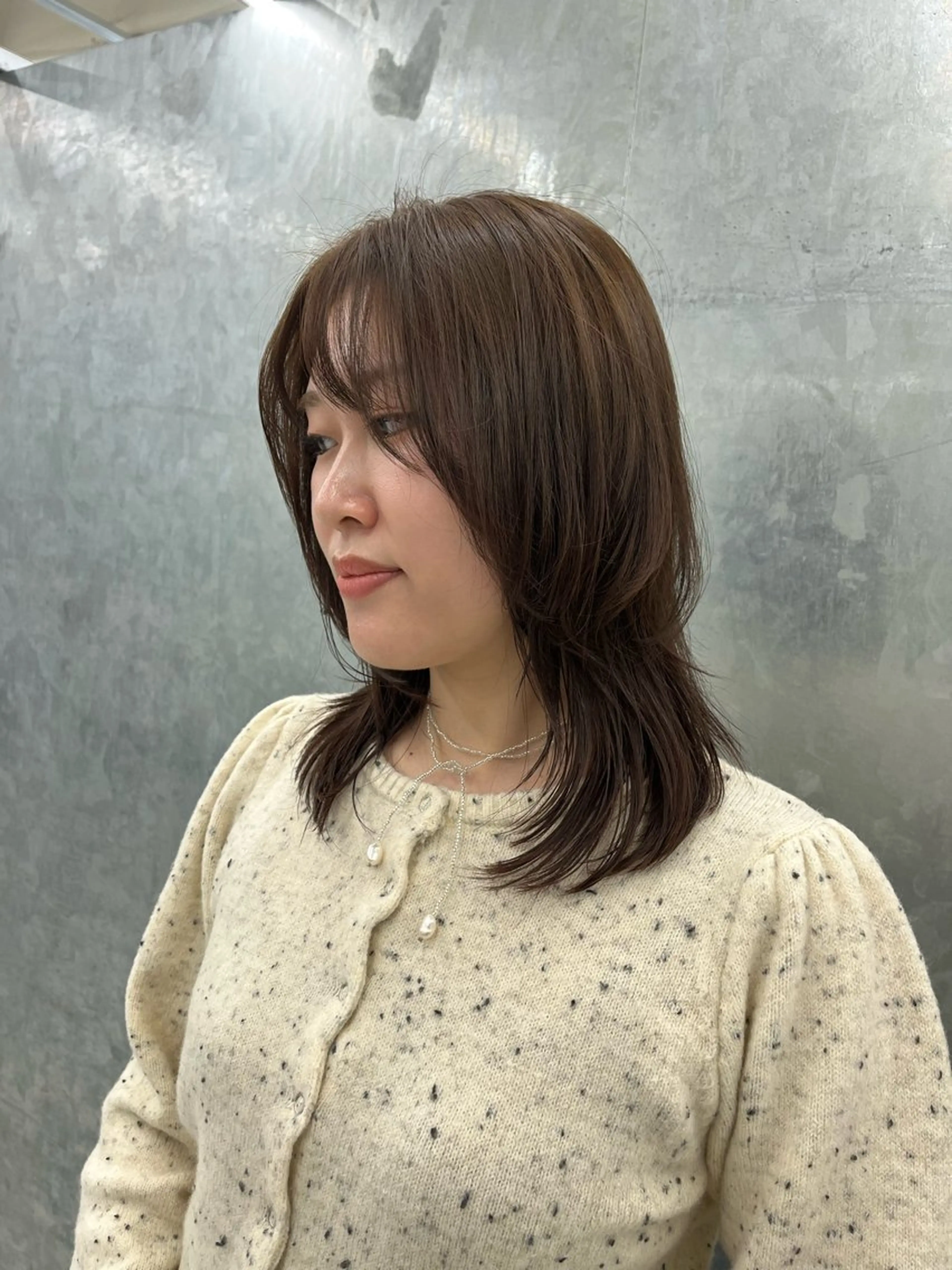 ミディアム 神作 汐里　江古田 /透明感カラー🌿のヘアスタイル