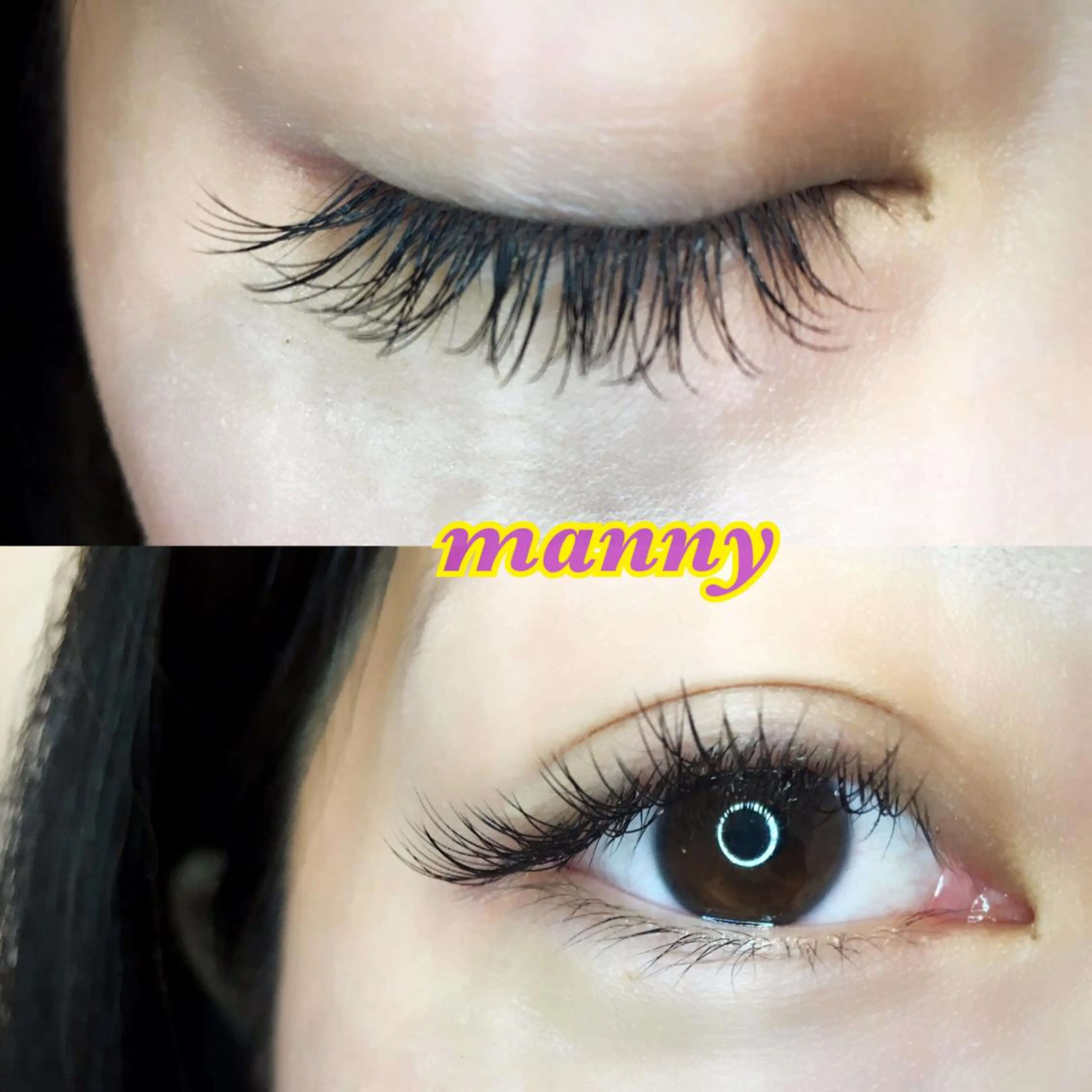 マツエク・マツパ Bカール manny eyelashのマツエク・マツパデザイン