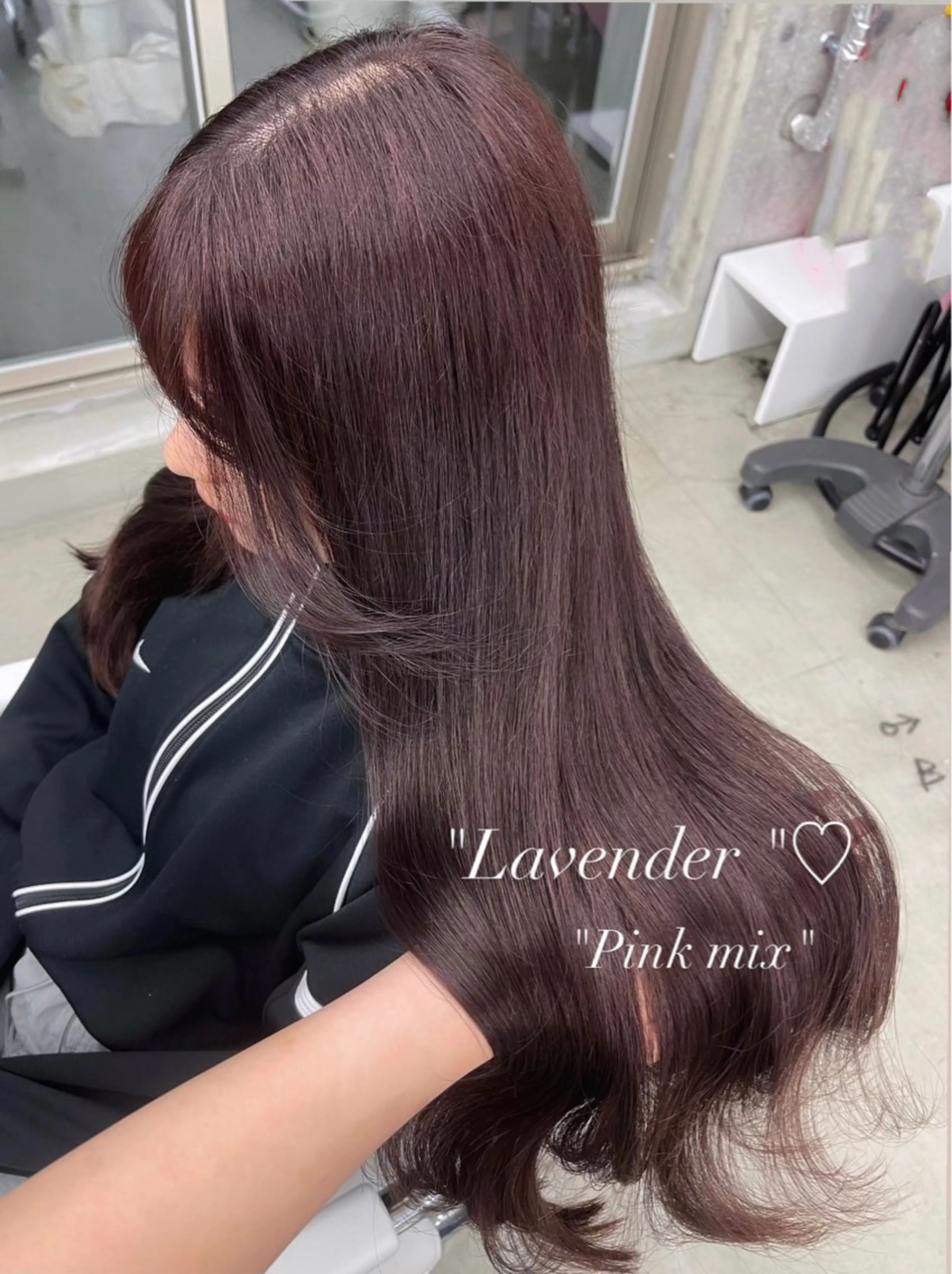 ロング レイヤーカット 透明感カラー表参道のヘアスタイル