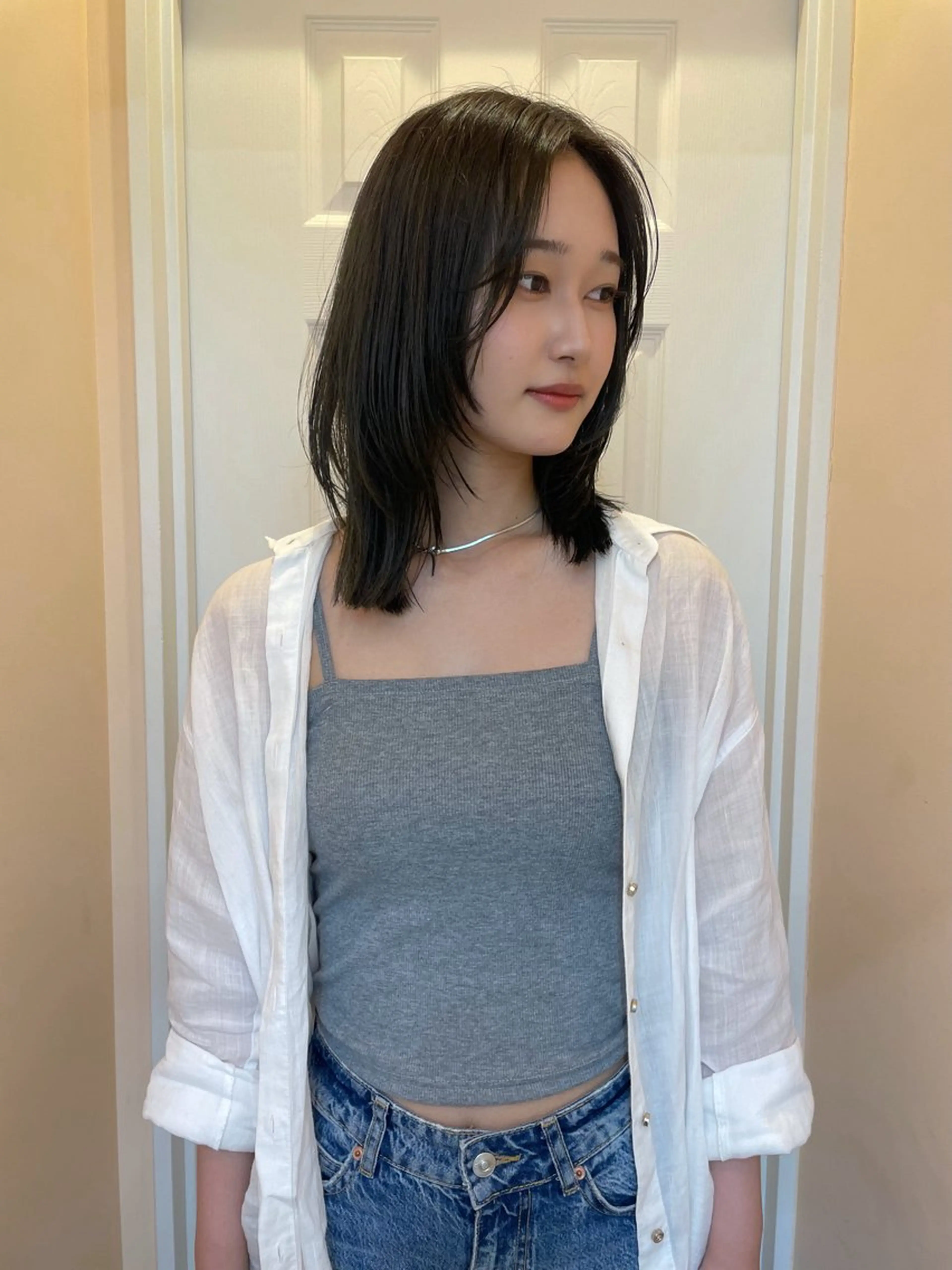 セミロング レイヤーカット ボブカットモデル/パ ーマ/harunaのヘアスタイル