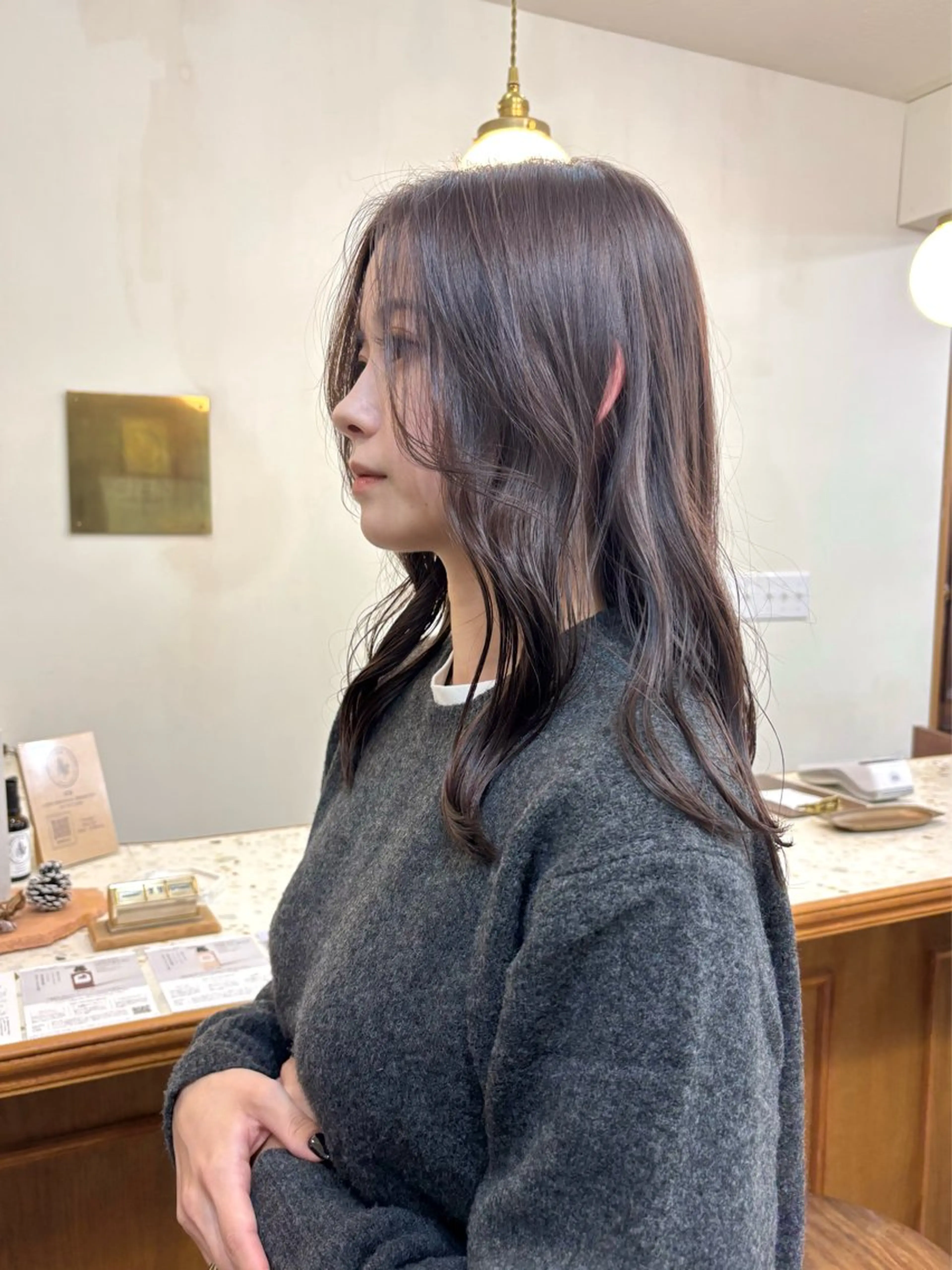 セミロング カラー アッシュ ラベンダーカラー ラベンダーアッシュ カット ヘアカラー トリートメント ayano🫧 《CIEN》のヘアスタイル