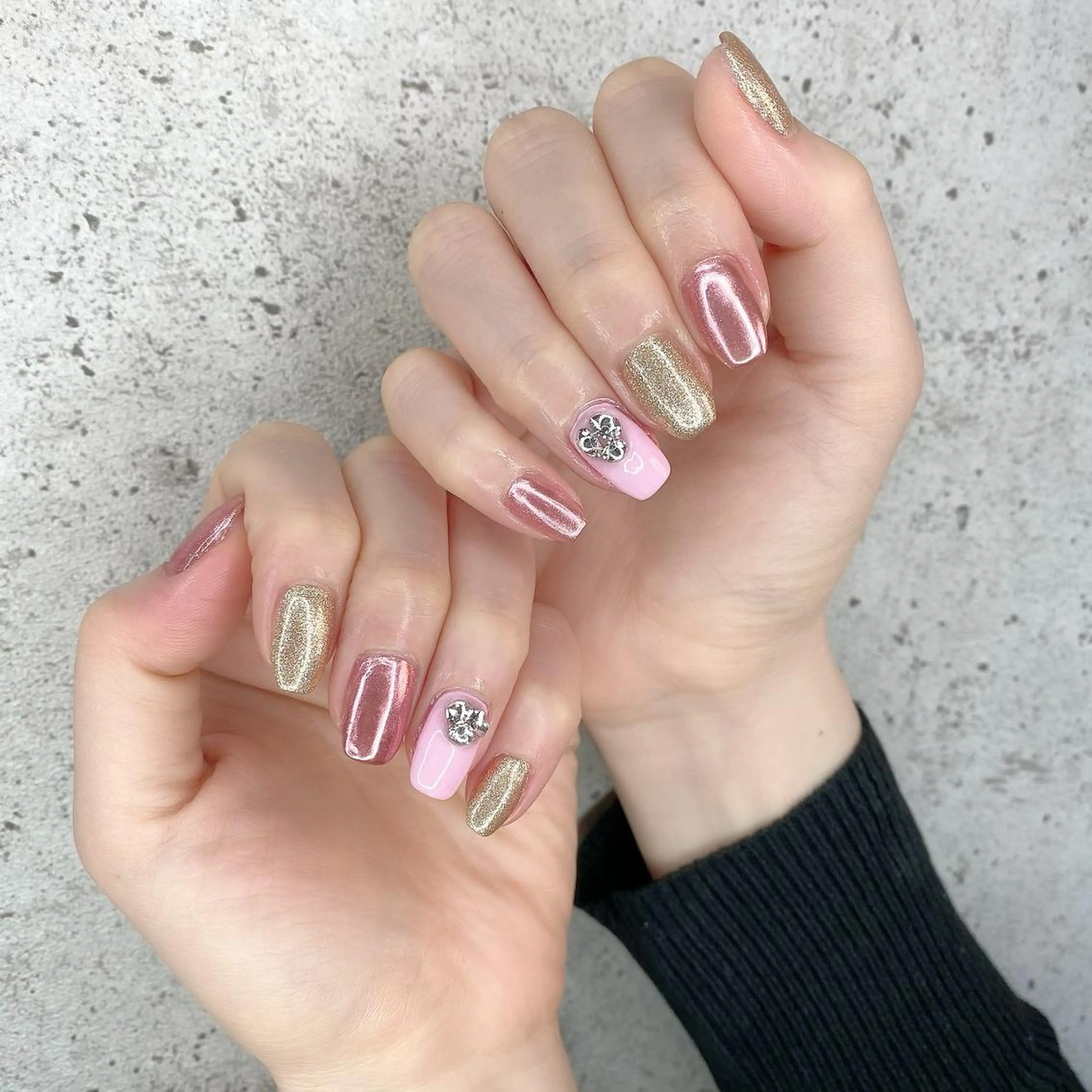 ミディアム カラー パーマ ヘアアレンジ メンズ キッズ ネイル マツエク・マツパ Salon Ｋのネイルデザイン