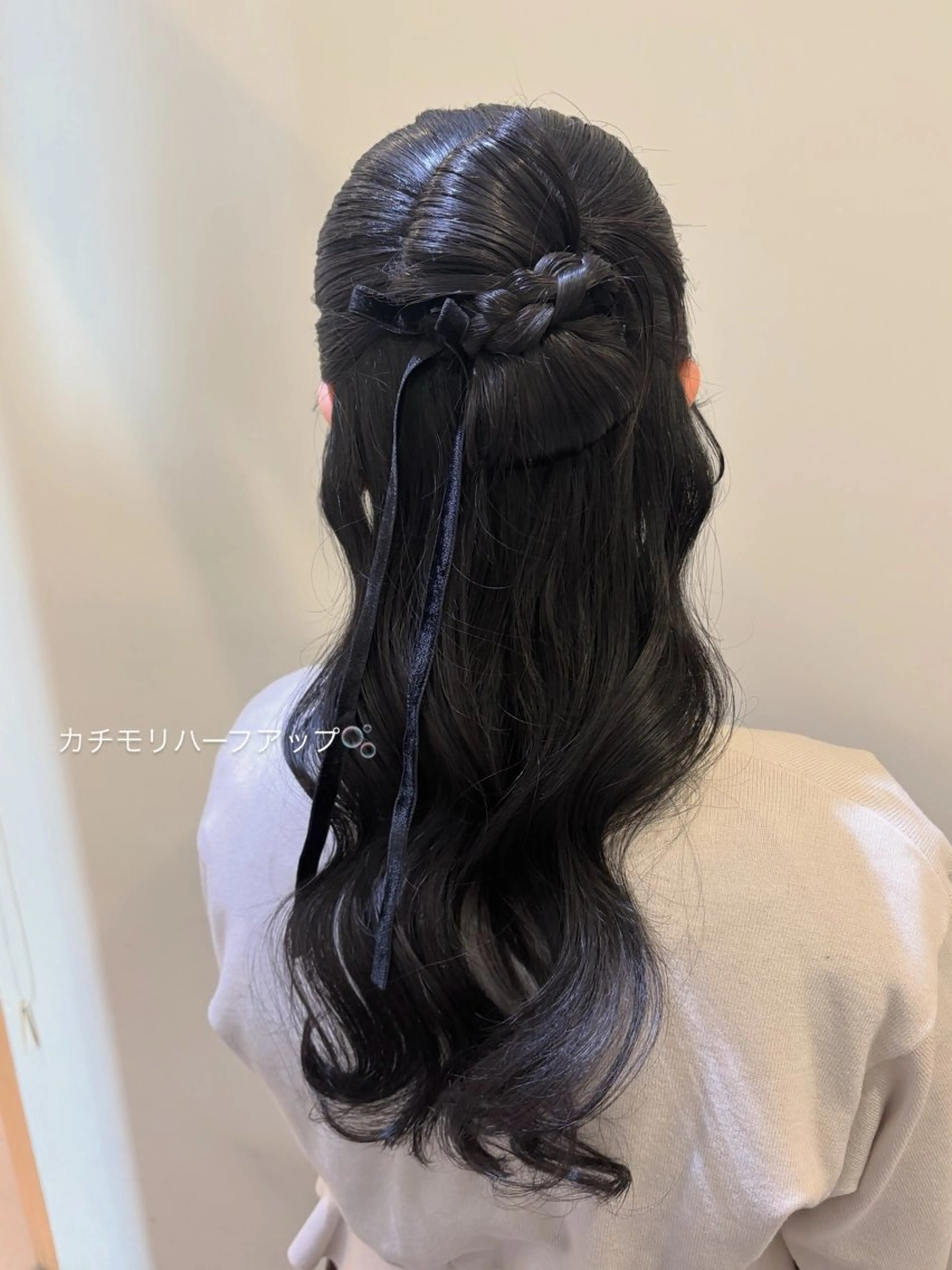 ロング ヘアセット ボウ🪞ヘアセット /メイク/マツパのマツエク・マツパデザイン