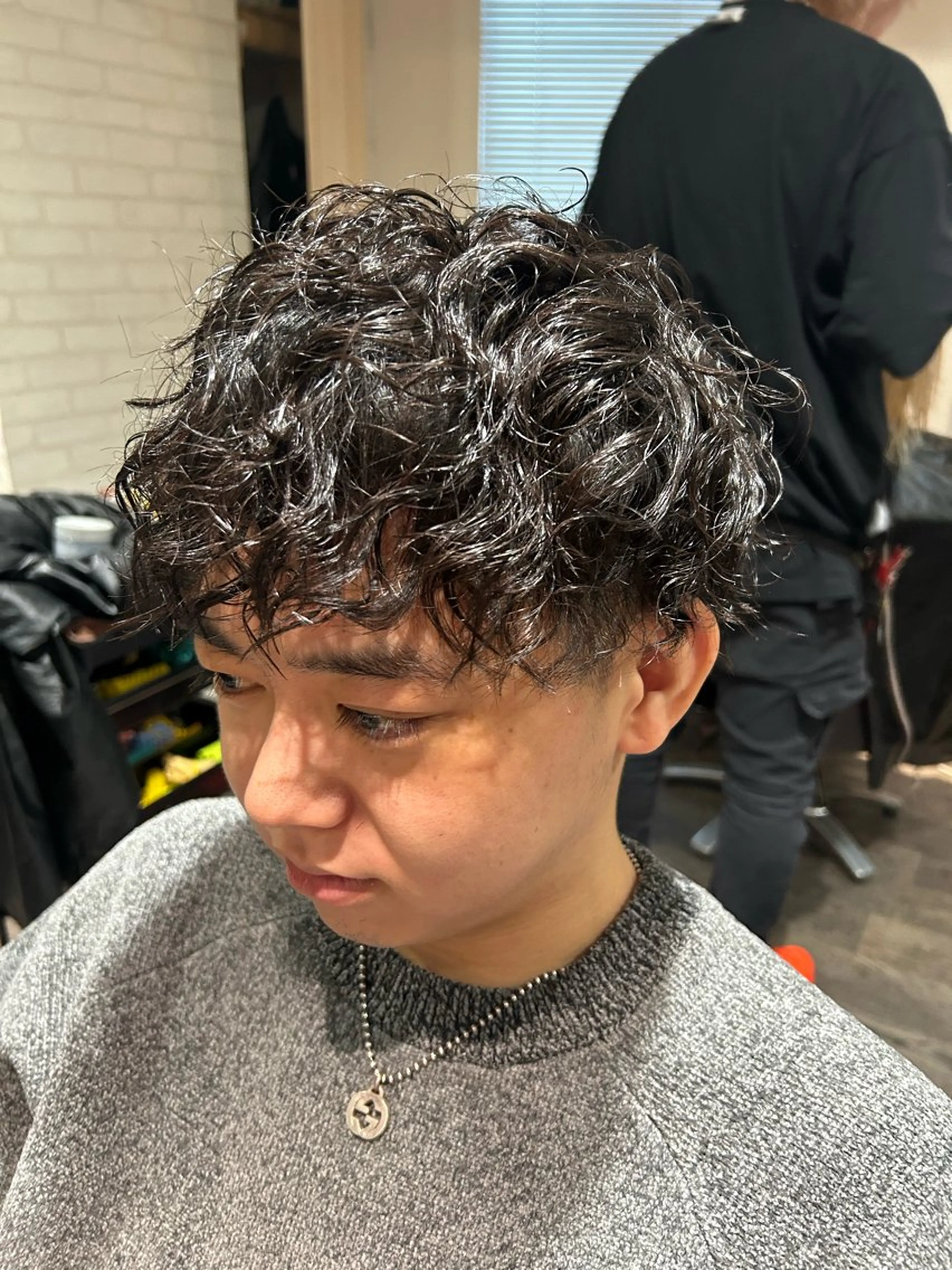 パーマ メンズ カット パーマ エクステ×ハイトーン 🌈KEISUKEのヘアスタイル