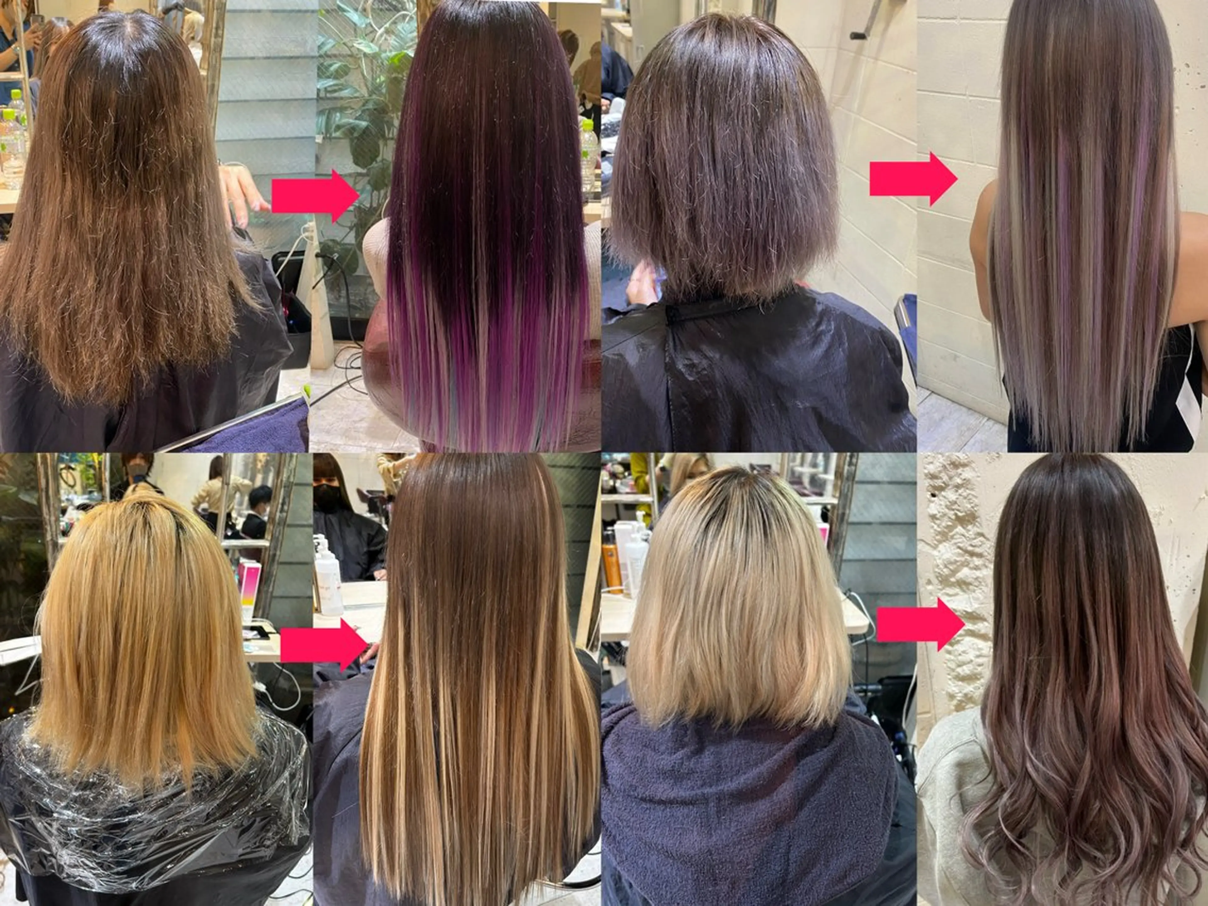 ロング カラー ササ キのヘアスタイル