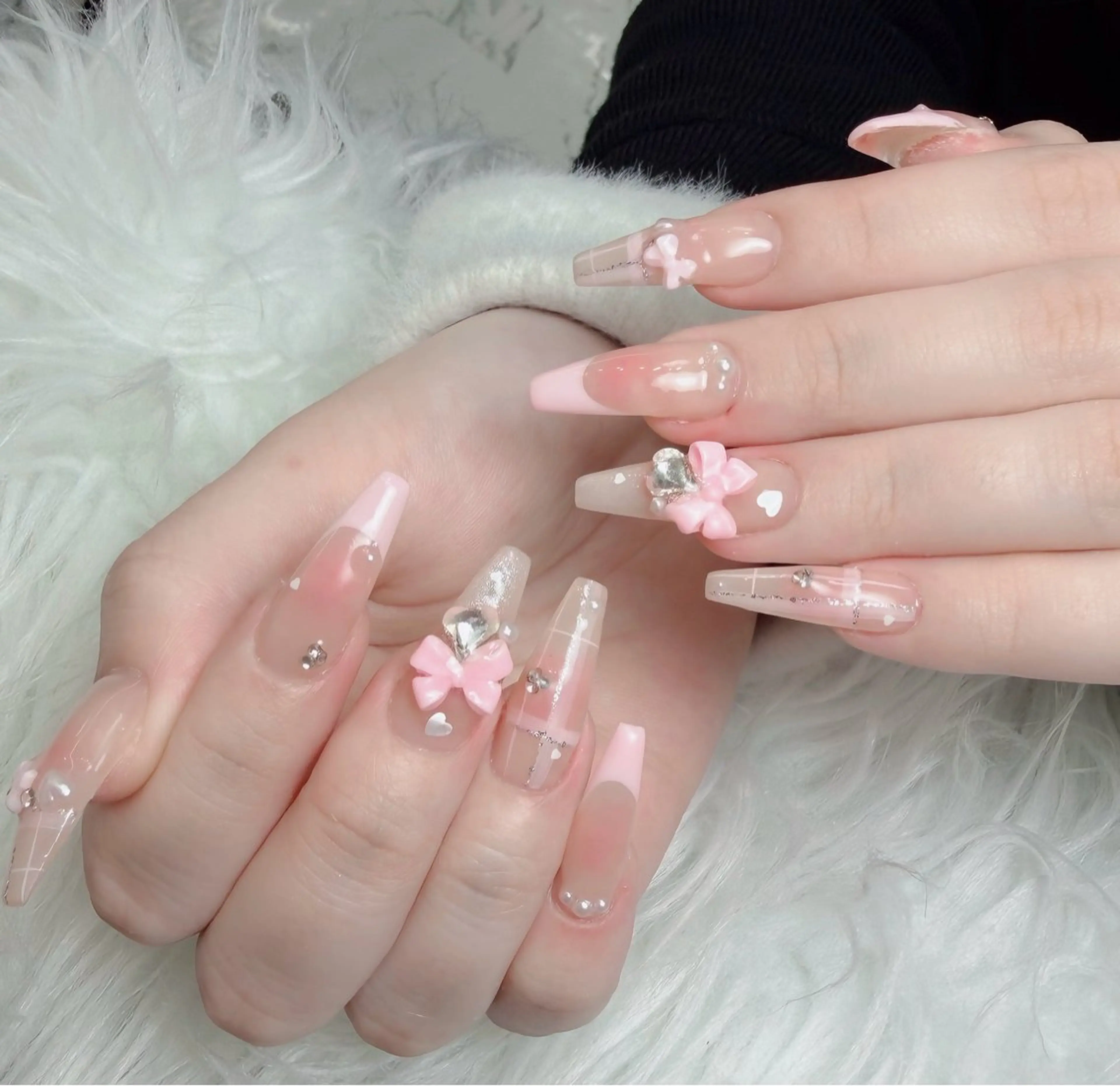 ネイル アートネイル 韓国ネイル 持ち込み ワンホンネイル ハンドネイル Lenie Nail Salonのネイルデザイン