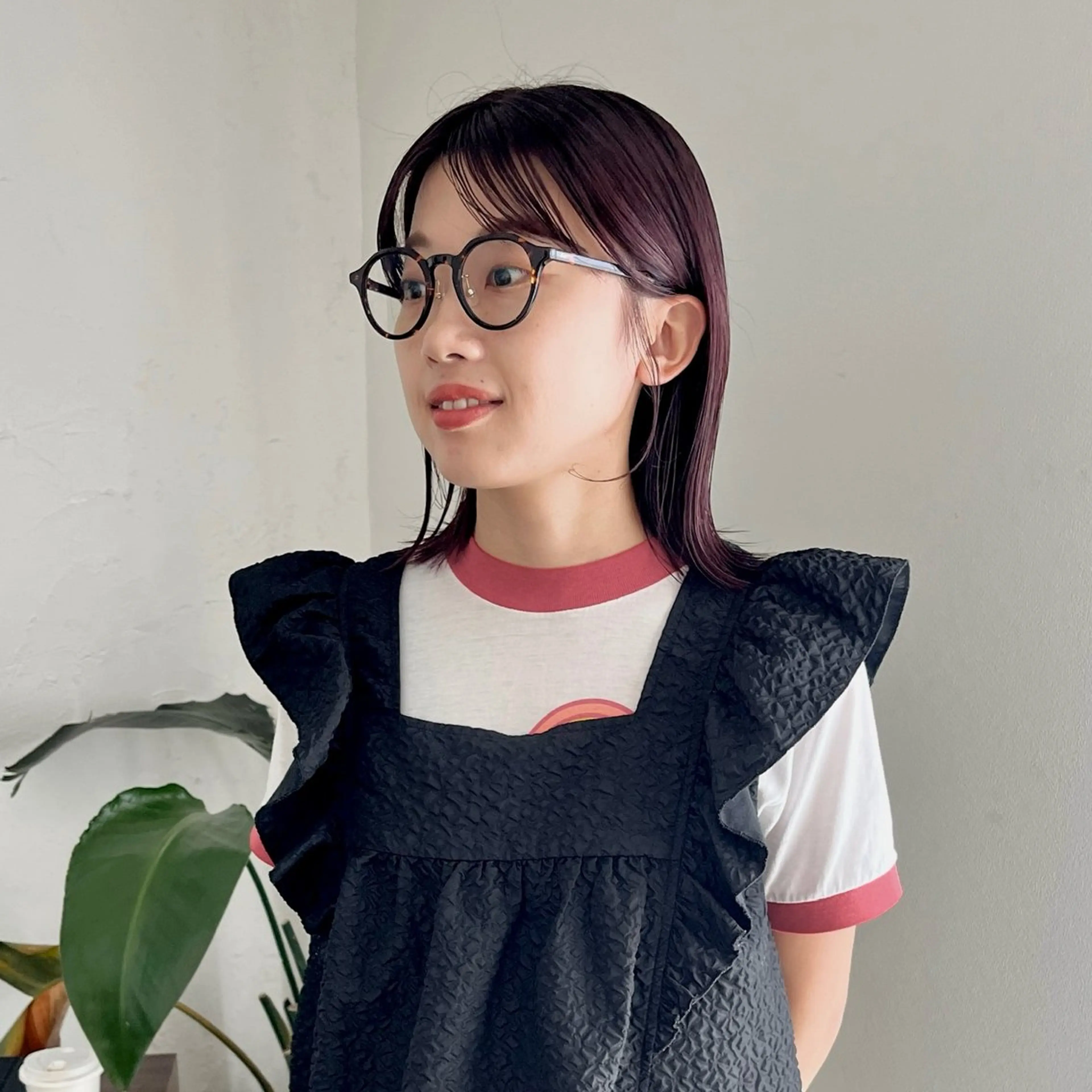 ミディアム 小山夕稀/ニュアンス パーマ/新城のヘアスタイル