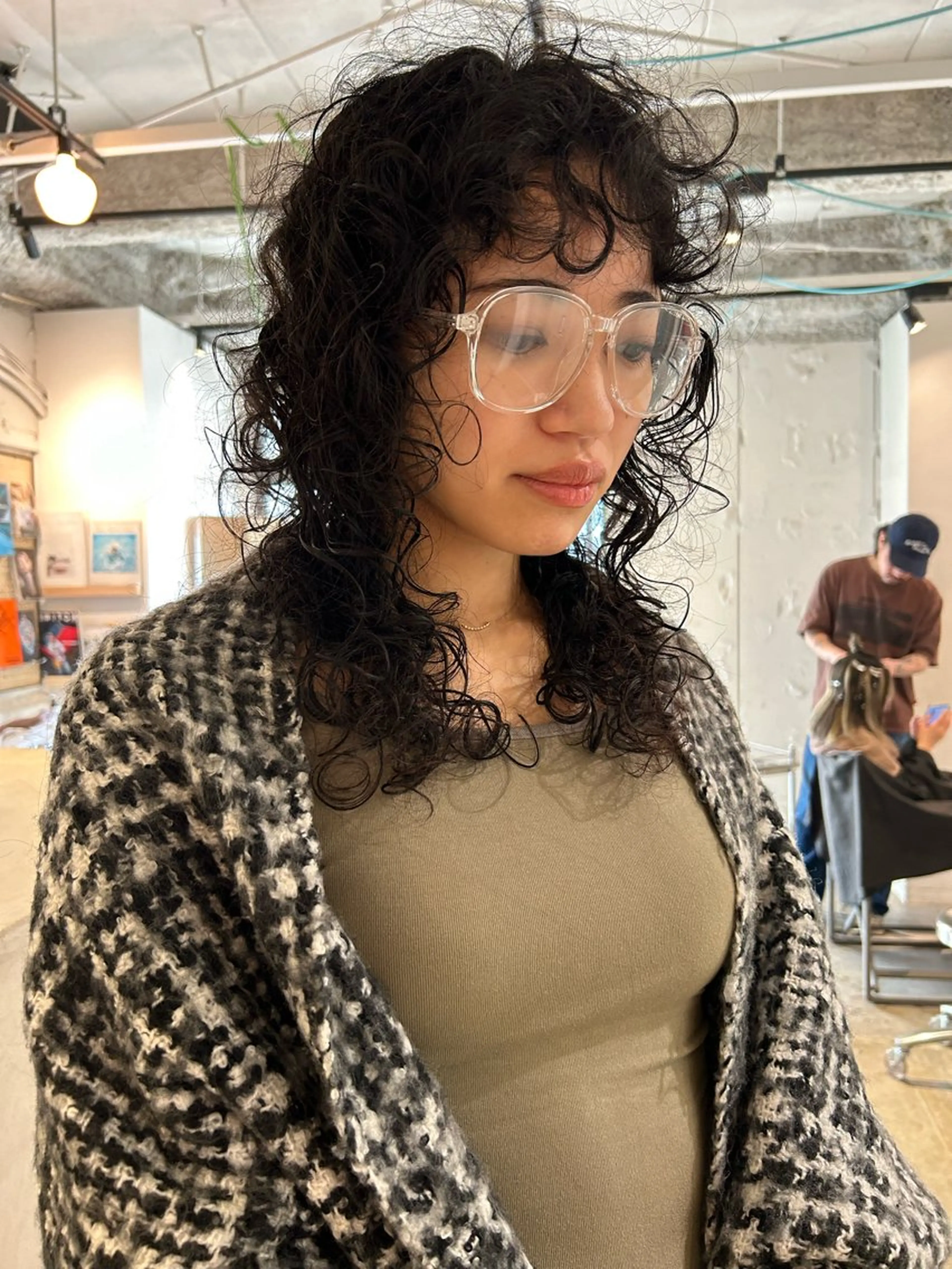 セミロング パーマ セミロングパーマ カット パーマ トリートメント Loom.所属・村上雅人 ナチュラルモードのヘアスタイル