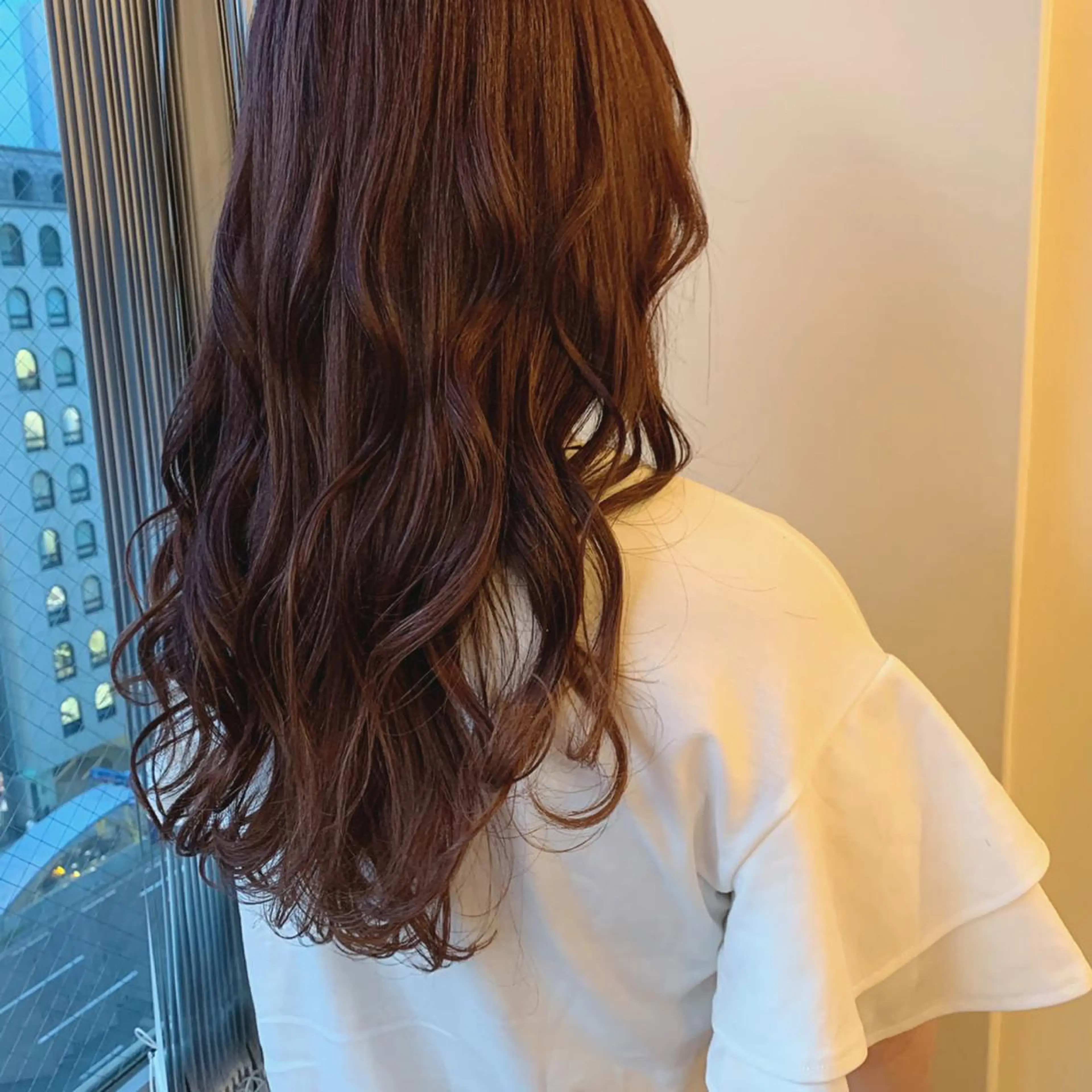 ロング カラー ベージュカラー ヘアカラー トリートメント ボブウルフ／ボブ Satsuki【名駅のヘアスタイル