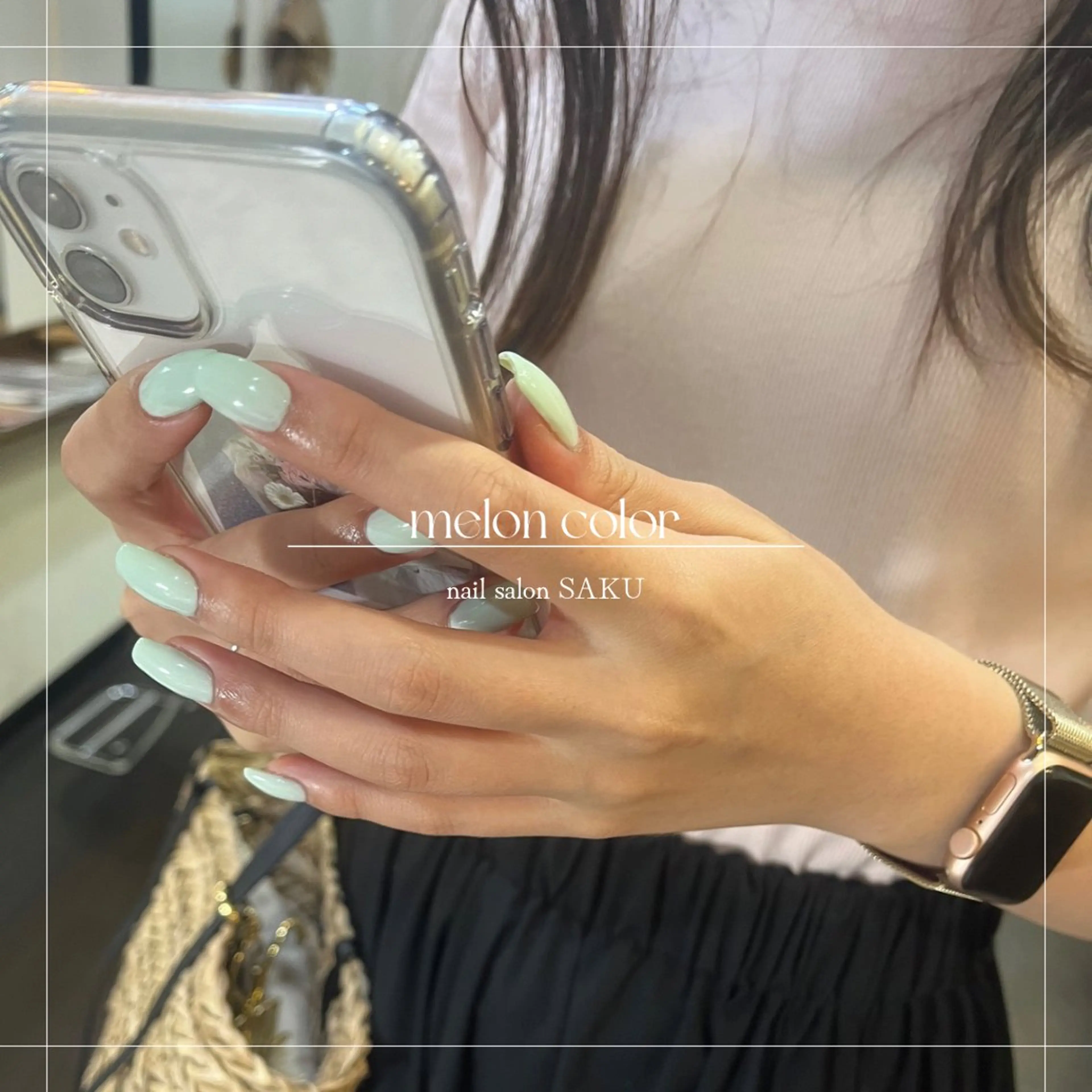 ネイル ニュアンスネイル シンプルネイル ハンドネイル SAKU nail 作島茜のネイルデザイン