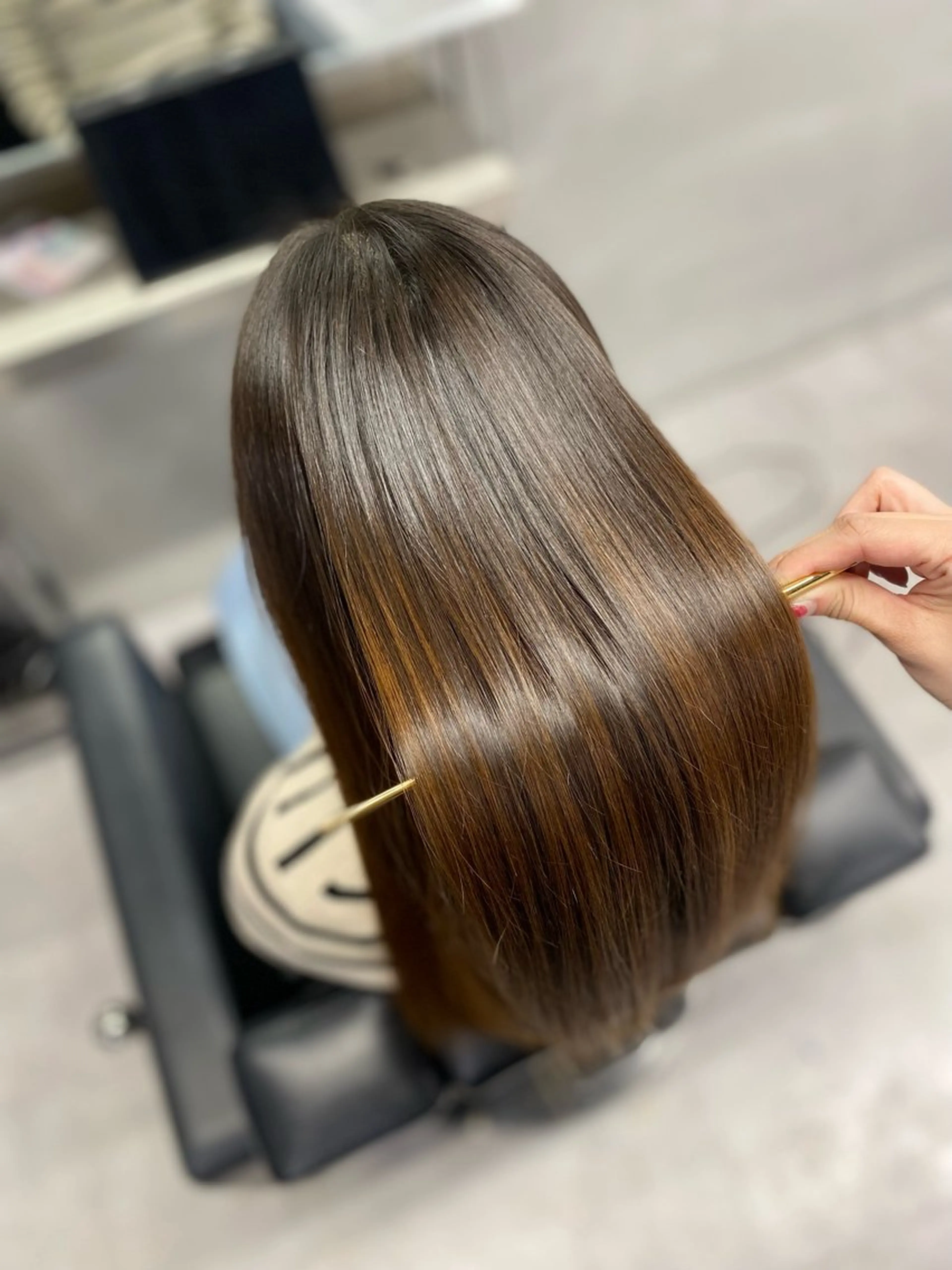 セミロング トリートメント 艶髪/縮毛矯正 🫧辻野海羽のヘアスタイル