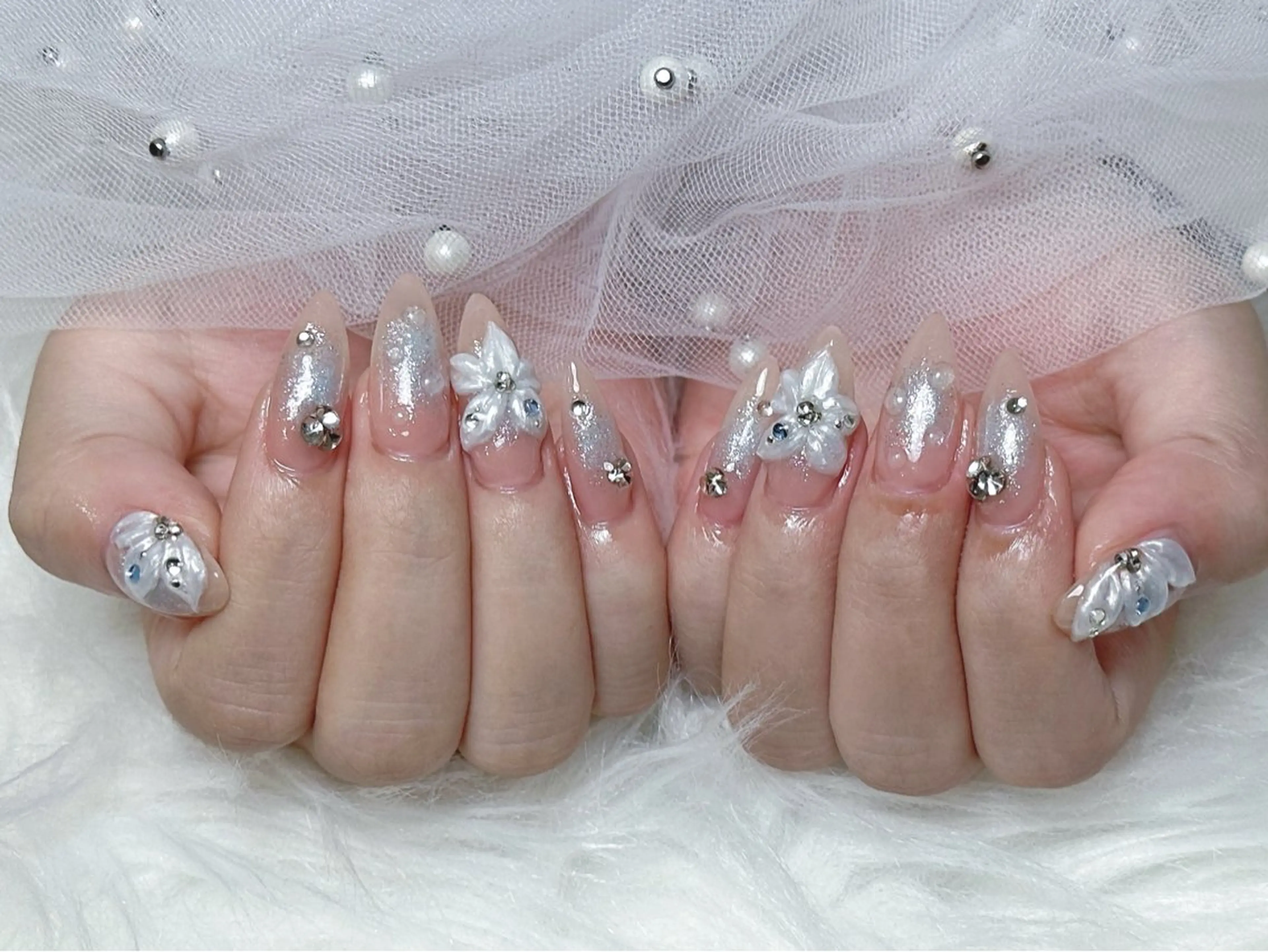 ネイル ハンドネイル Eclat〔ｴｸﾗ〕 MOEKA𝜗𝜚*のネイルデザイン