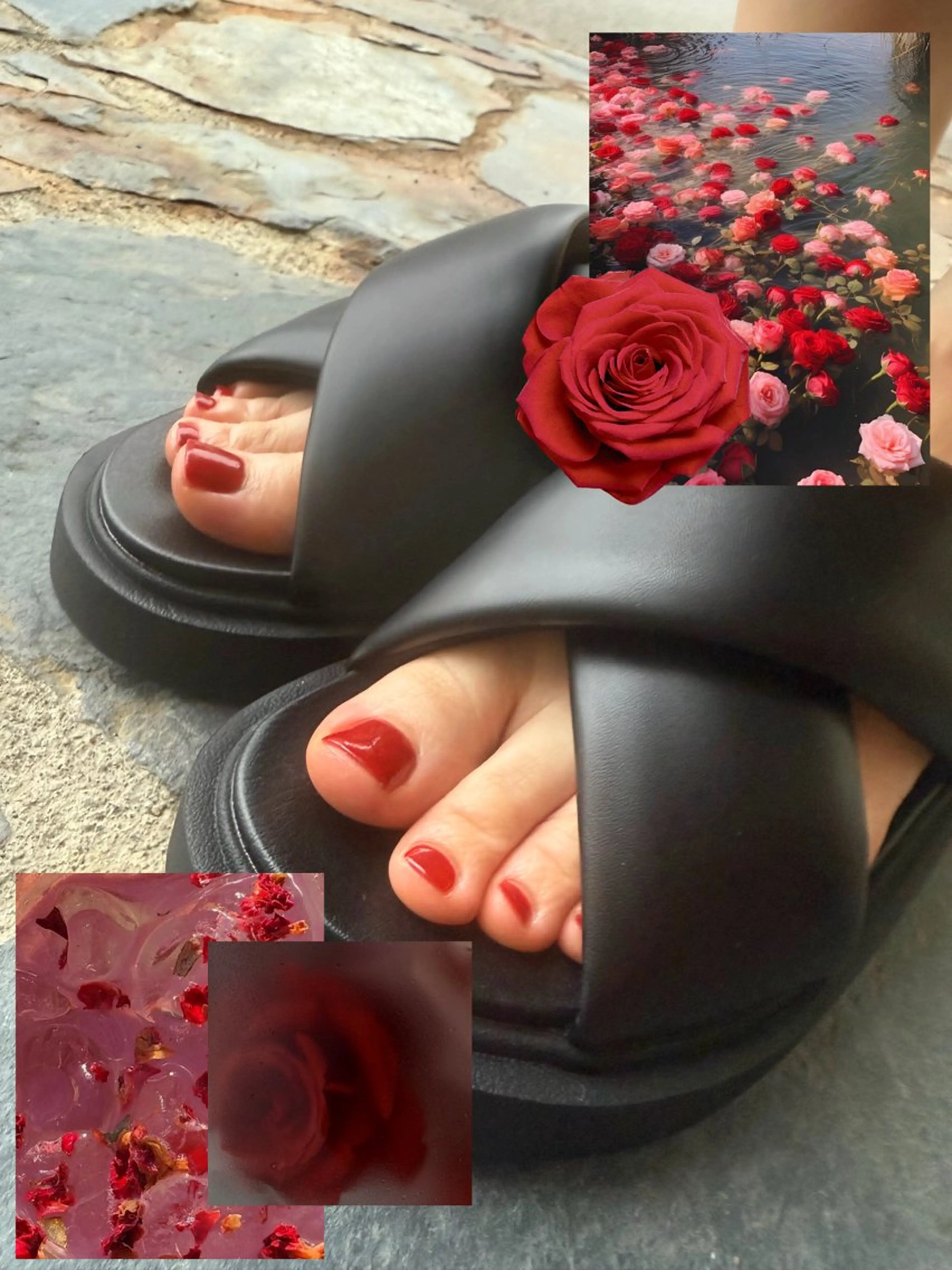 ネイル ジェルネイル 赤色 シンプルネイル Angelique 田中/高崎のネイルデザイン