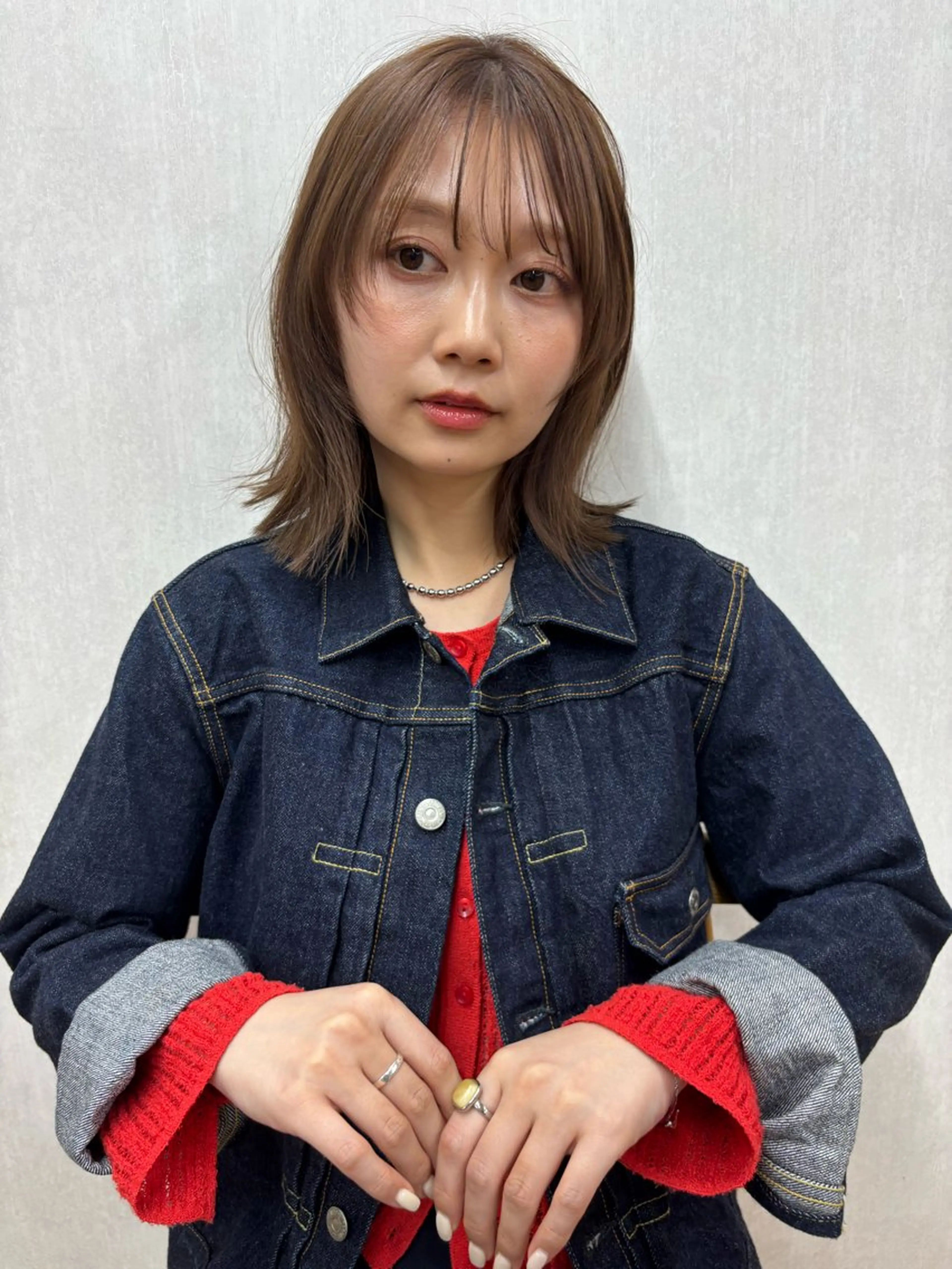 ミディアム キッズ トリートメント カット ヘアカラー ボブ/ミディアム 親しみやすさ/さくらのヘアスタイル