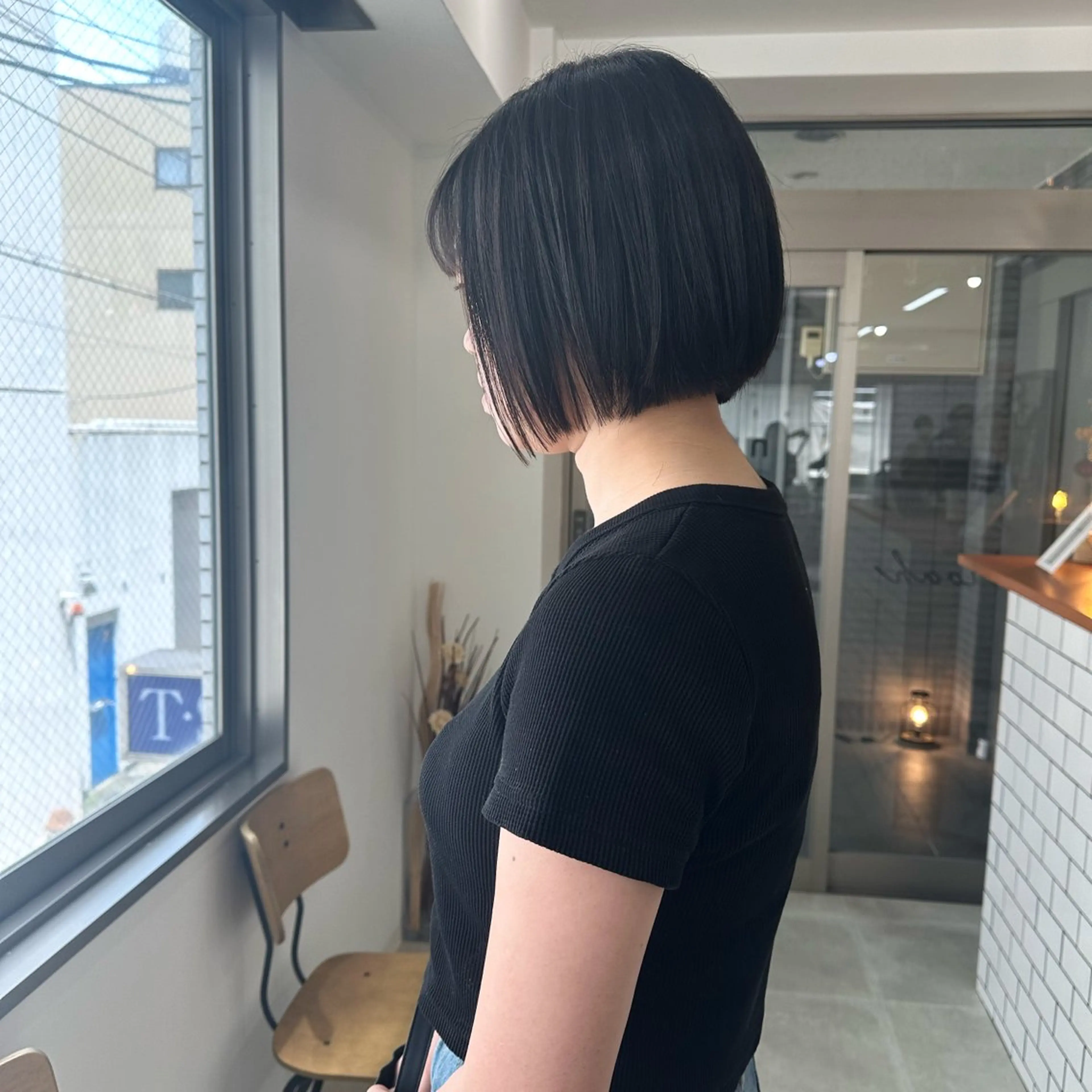 ショート カラー パーマ お洒落パーマ/ 艶カラー/michiのヘアスタイル