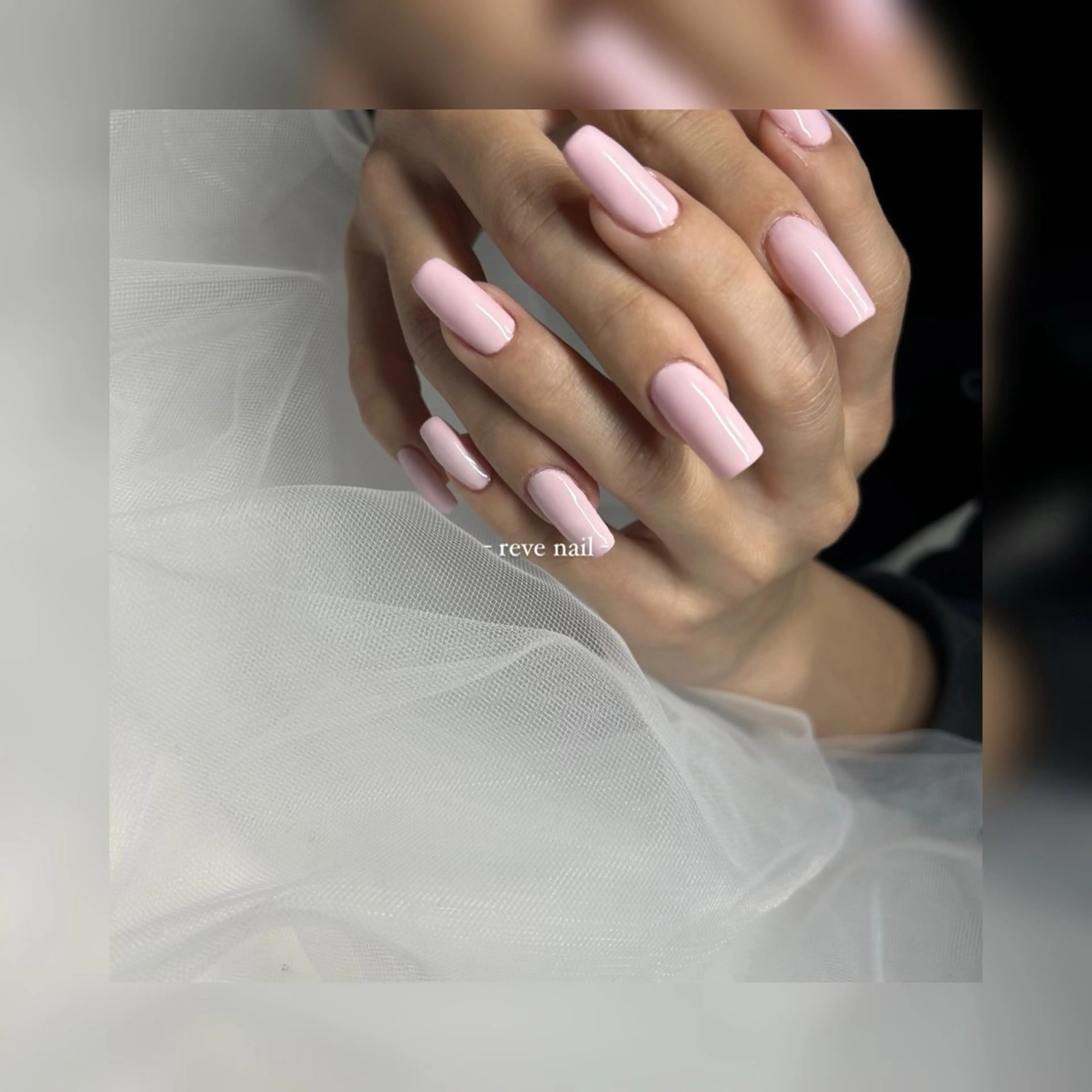 ネイル ワンカラーネイル ピンク ハンドネイル 門真市 三ツ島 reve nailのネイルデザイン