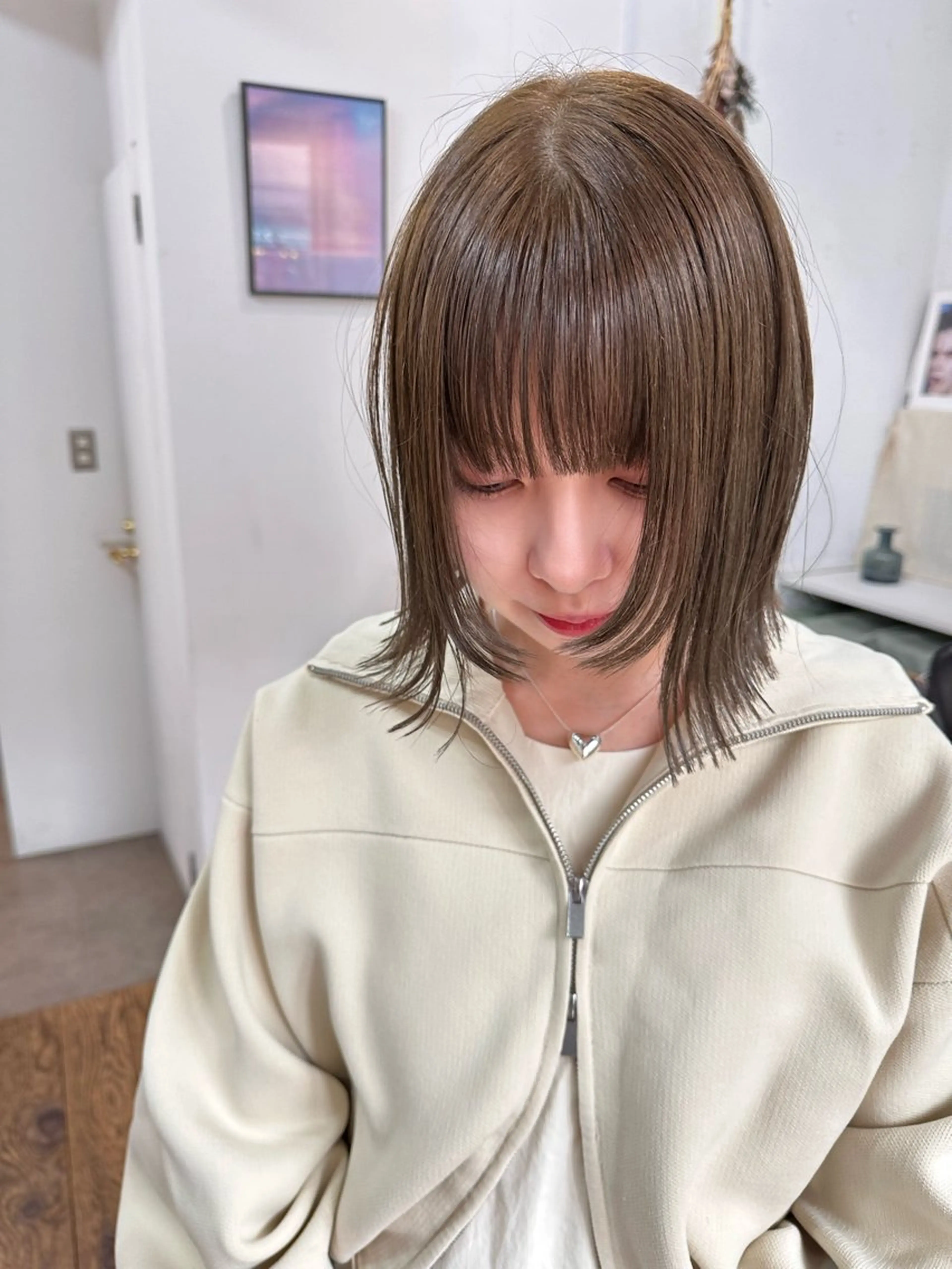 ミディアム カラー 🪭risa 暖色/レイヤー🪭のヘアスタイル