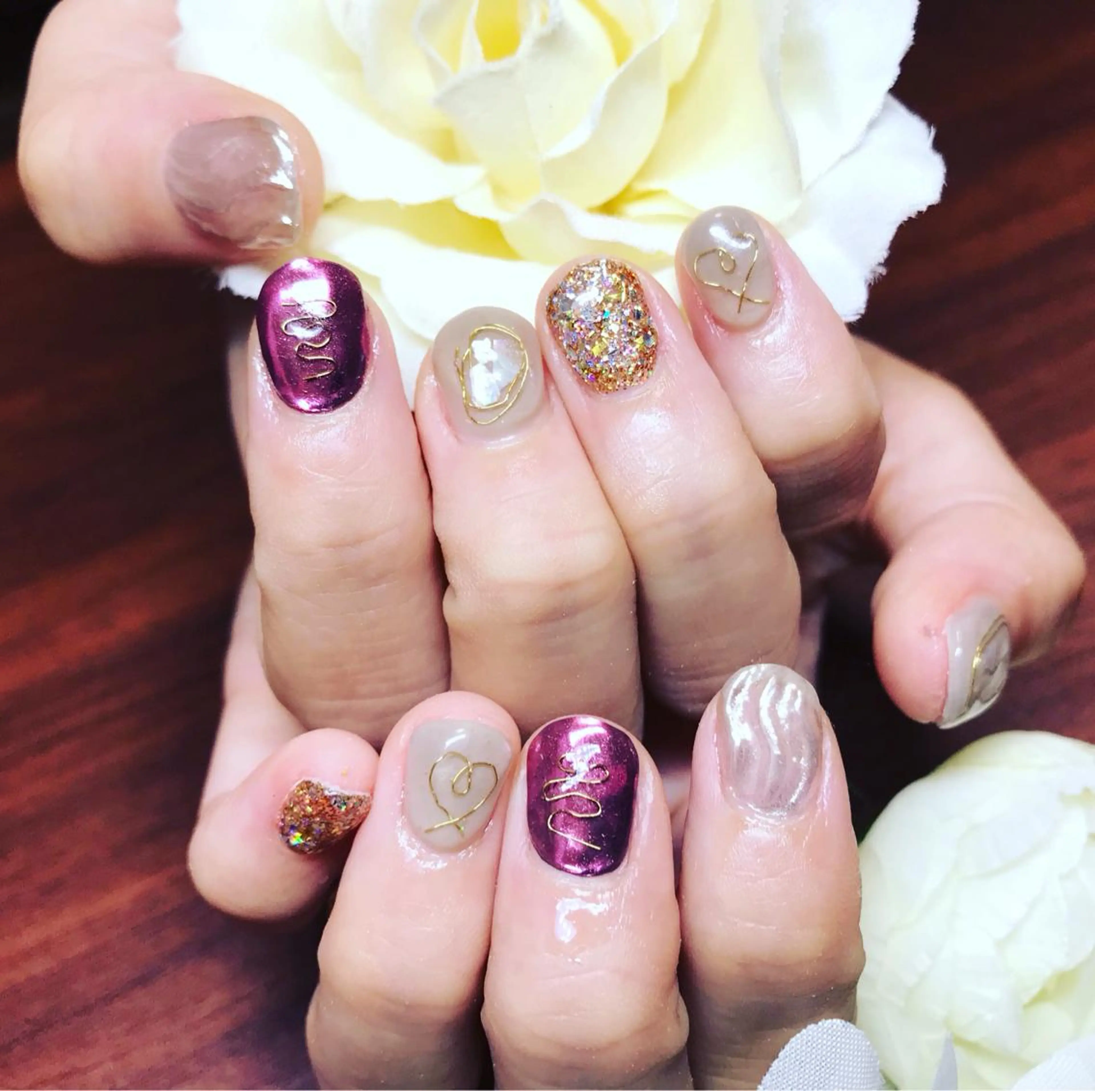 ネイル アートネイル ニュアンスネイル NAIL salon ACEのネイルデザイン