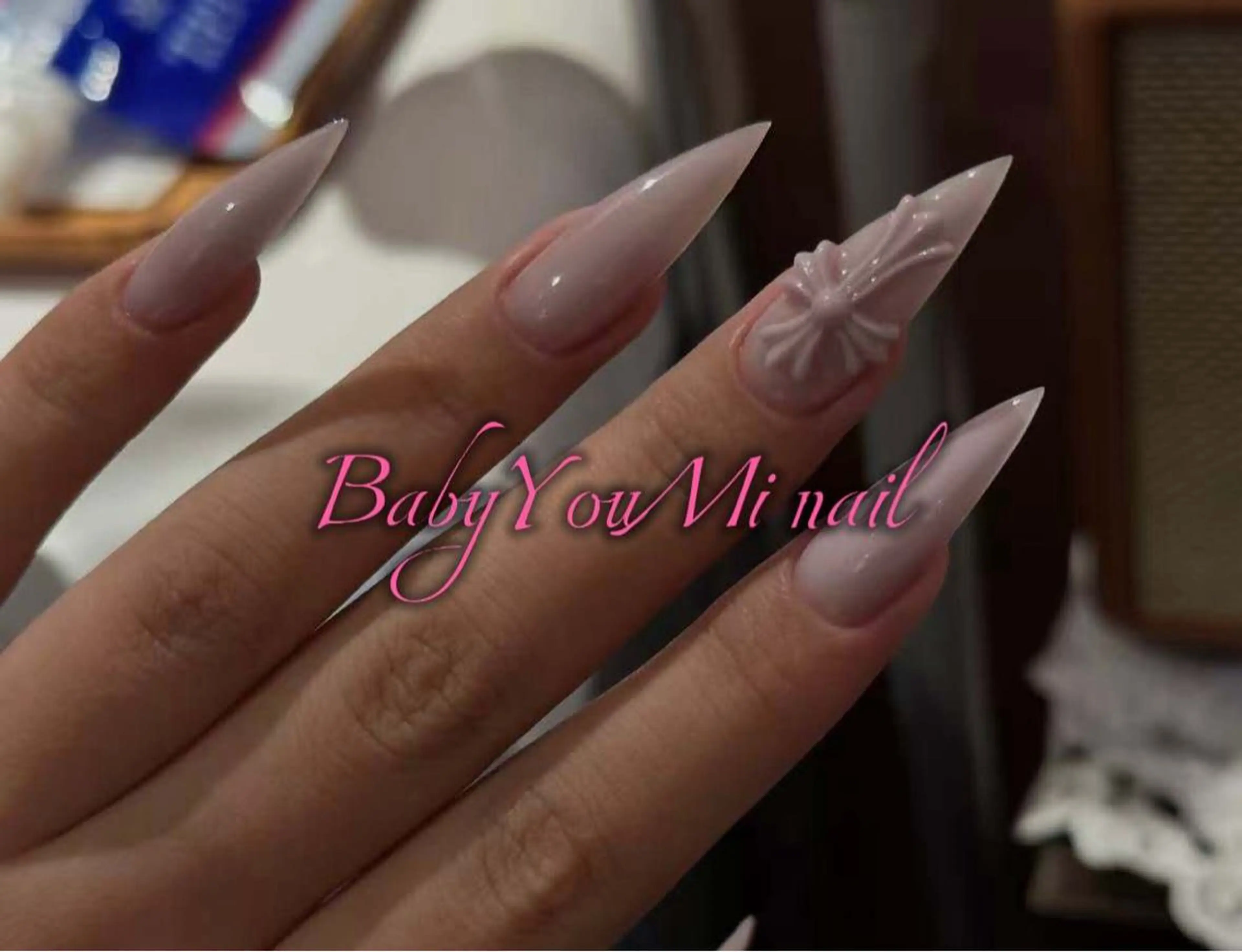 ネイル オーロラネイル チークネイル 成人式 フットネイル フレンチネイル ハンドネイル BabyYouMi nailのネイルデザイン