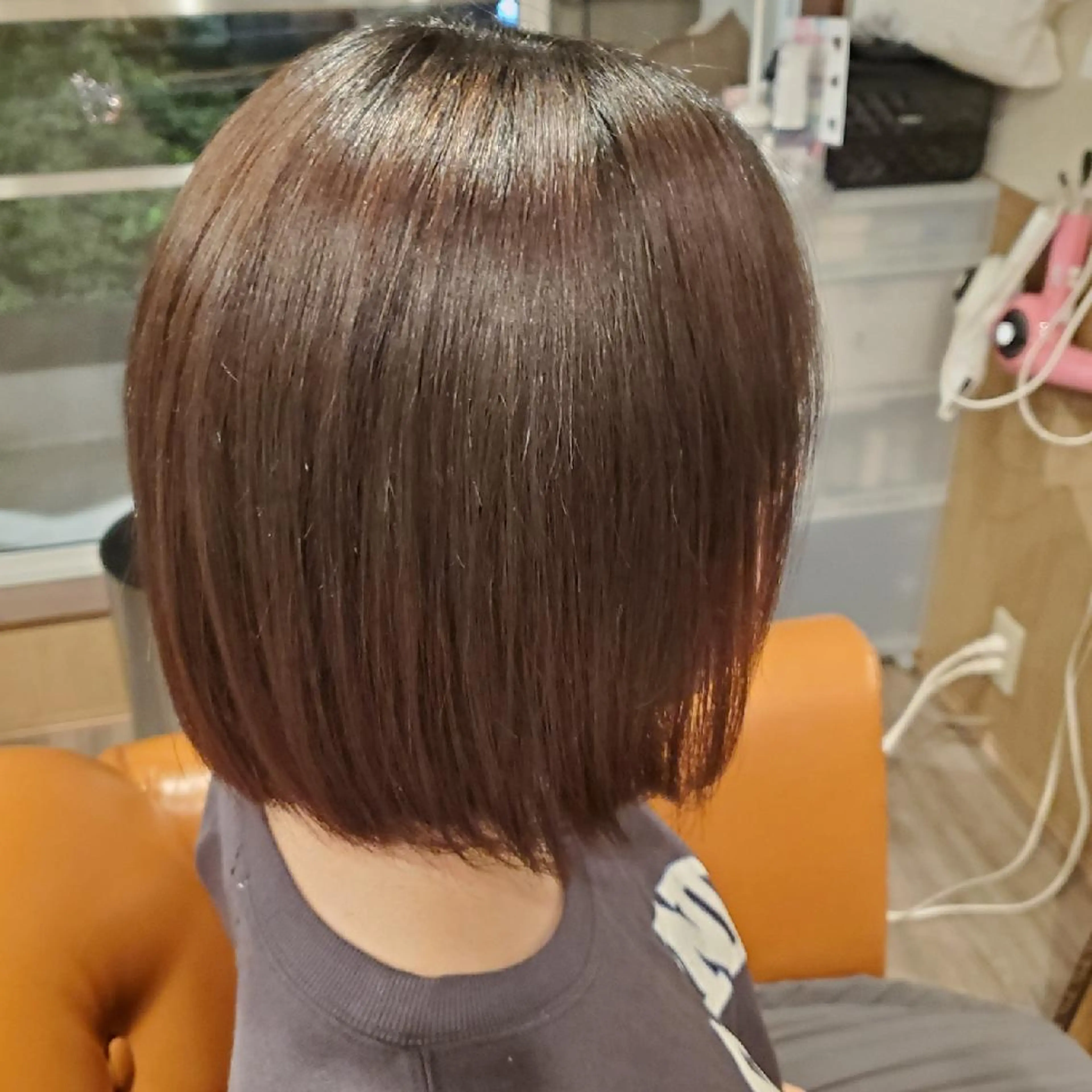 ショート パーマ 外国人風カラー 縮毛矯正 トリートメント 酸熱トリートメント カット 縮毛矯正 spa hair  ark 富井直美のヘアスタイル