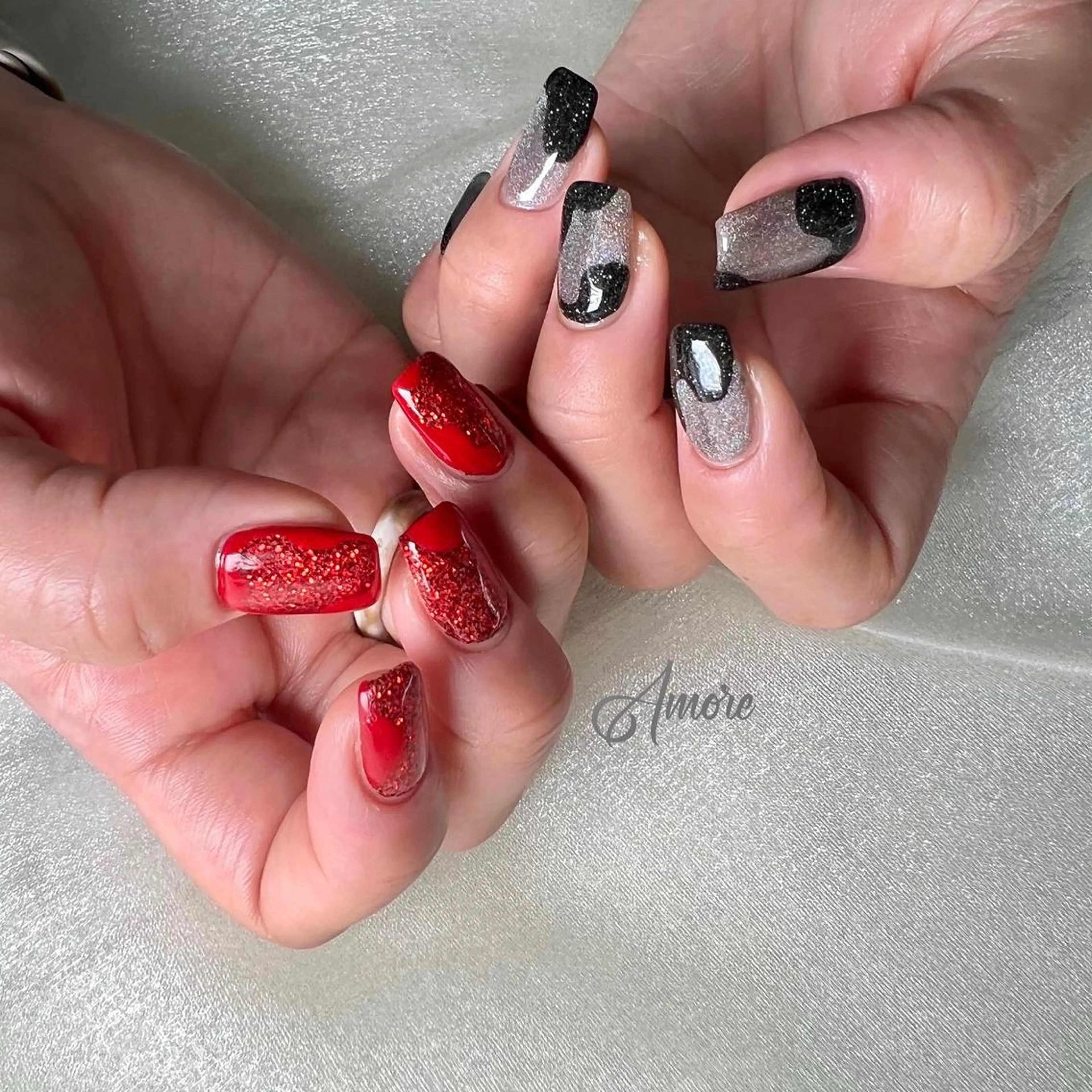 ネイル ジェルネイル 氷ネイル・うるうるネイル マグネットネイル ミラーネイル ニュアンスネイル You kyehwaのネイルデザイン