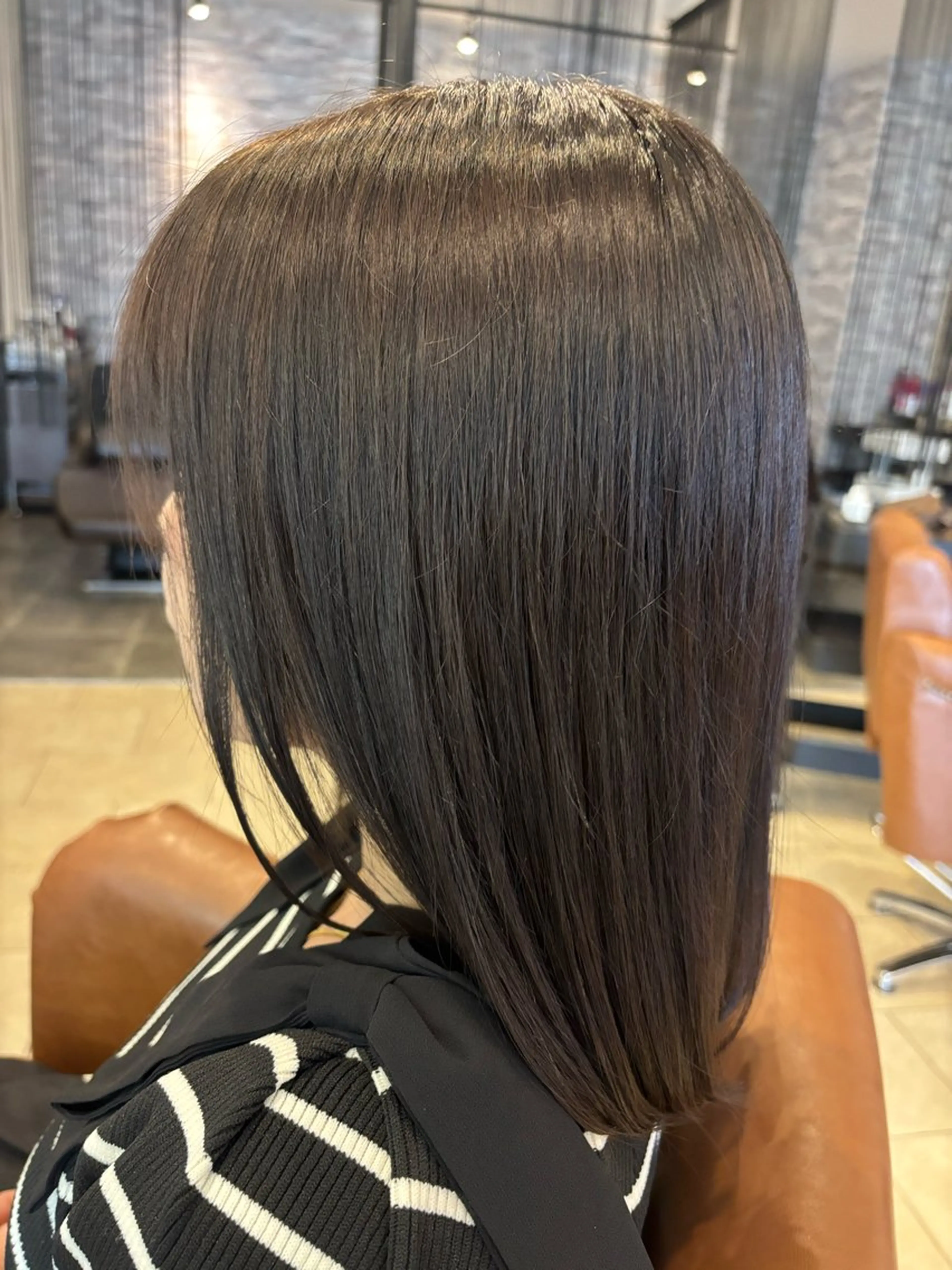 セミロング カラー ヘアカラー 沖本 あやののヘアスタイル