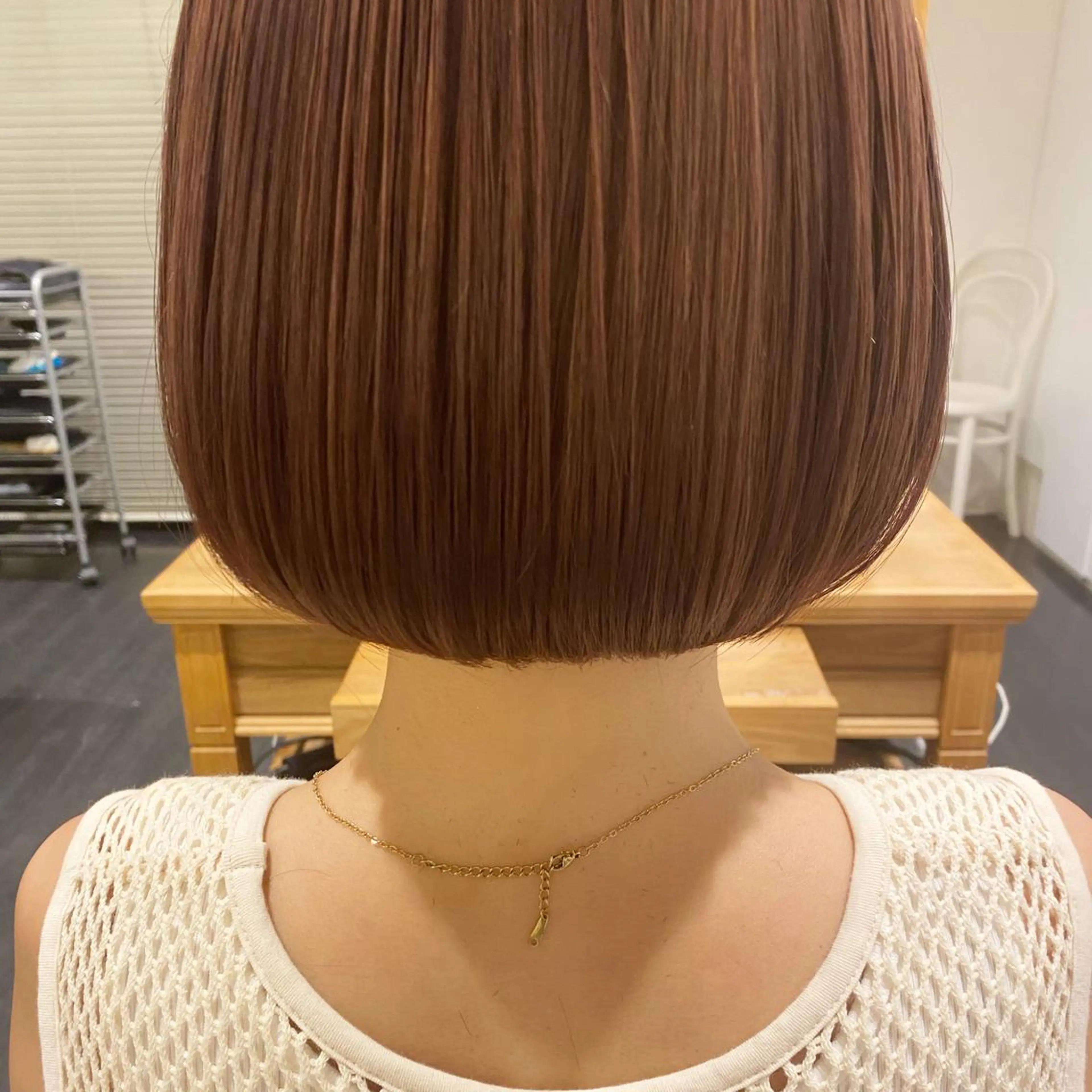 ミディアム shiori ﾍﾞｰｼﾞｭｶﾗｰのヘアスタイル