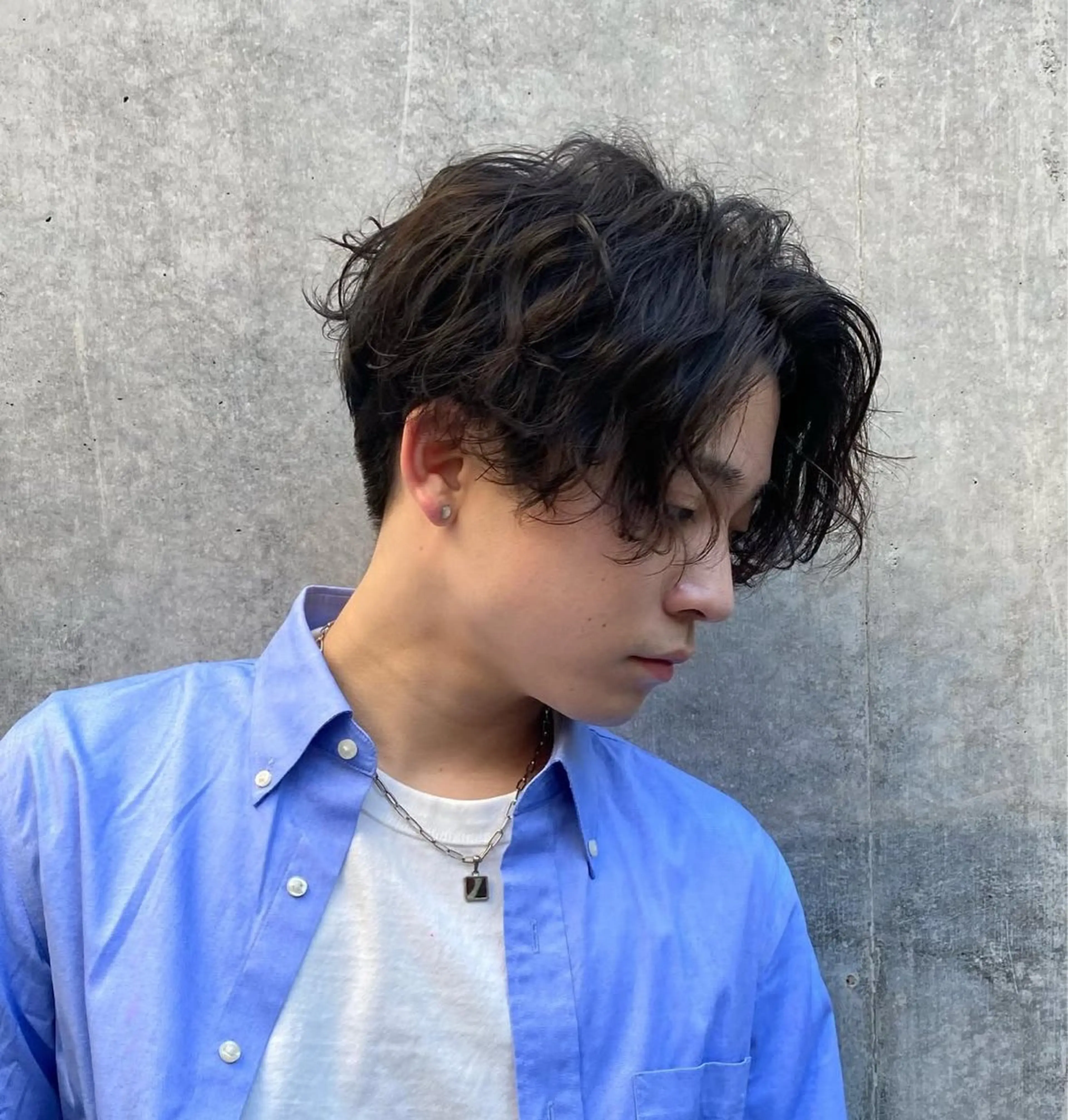 パーマ メンズ カット パーマ ヘアセット yukiho❤️ GAUDI 池袋のヘアスタイル