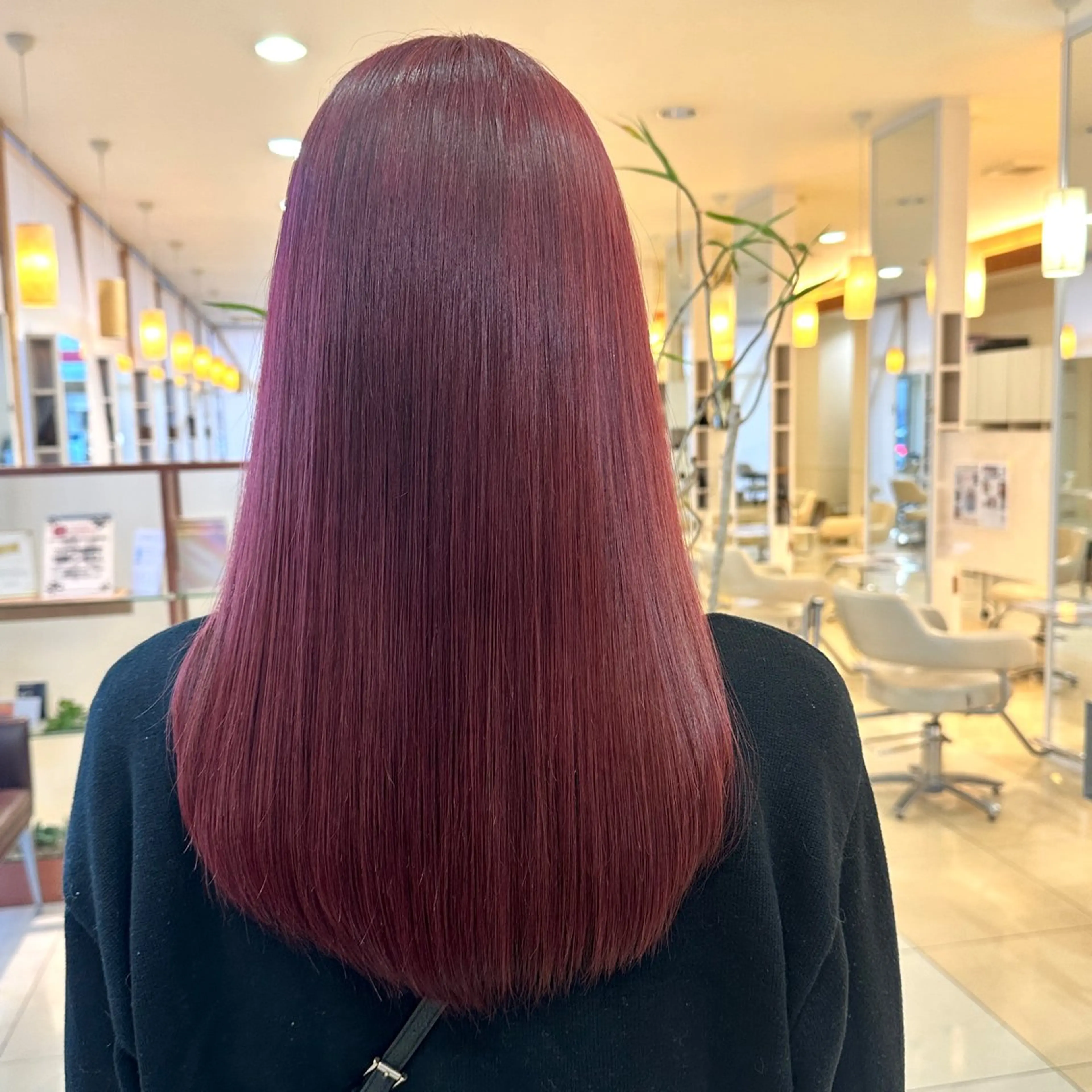 ロング カラー ヘアカラー トリートメント 🎀艶カラー🎀 大林未侑のヘアスタイル