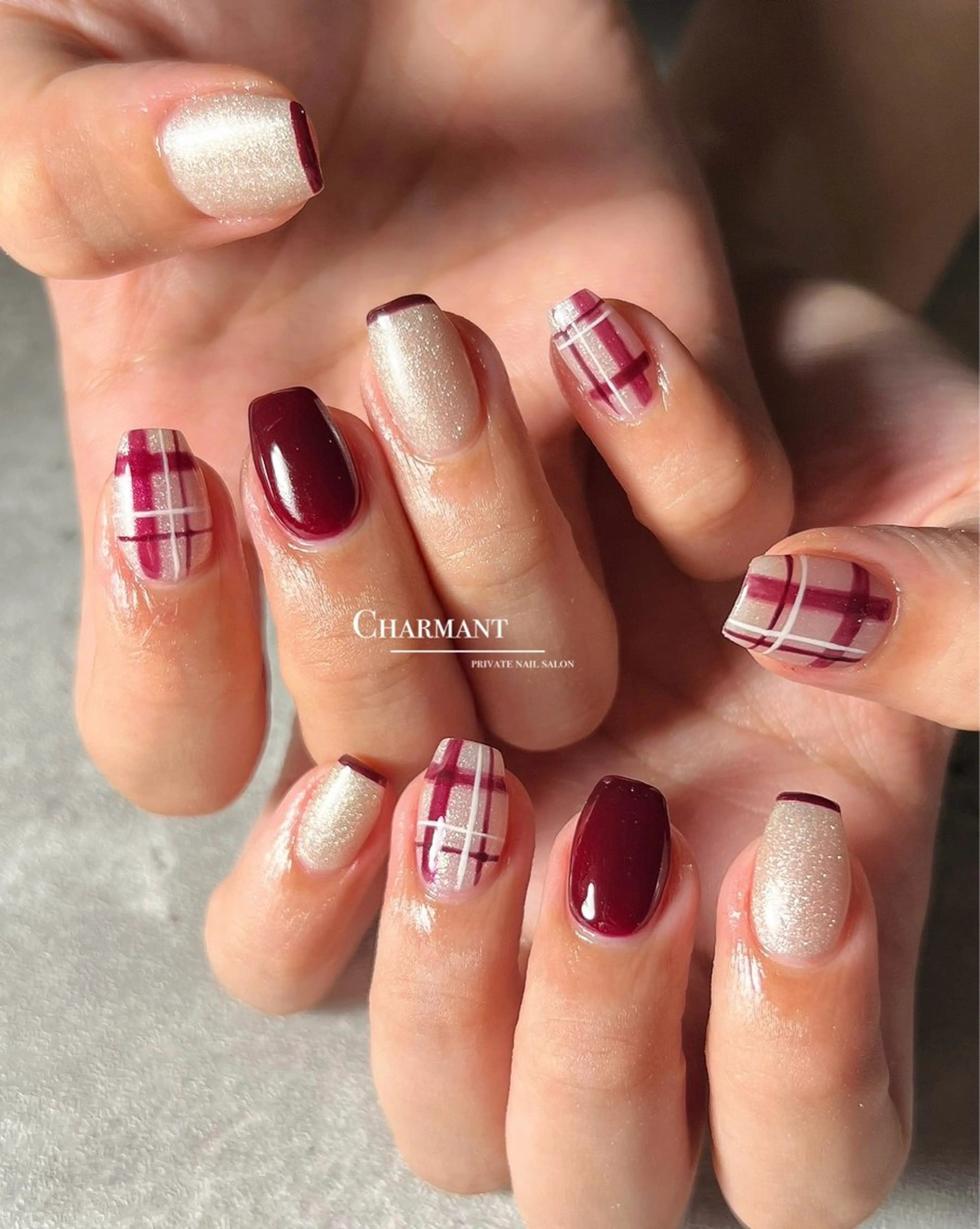 ネイル ハンドネイル Minako 【Charmant】のネイルデザイン