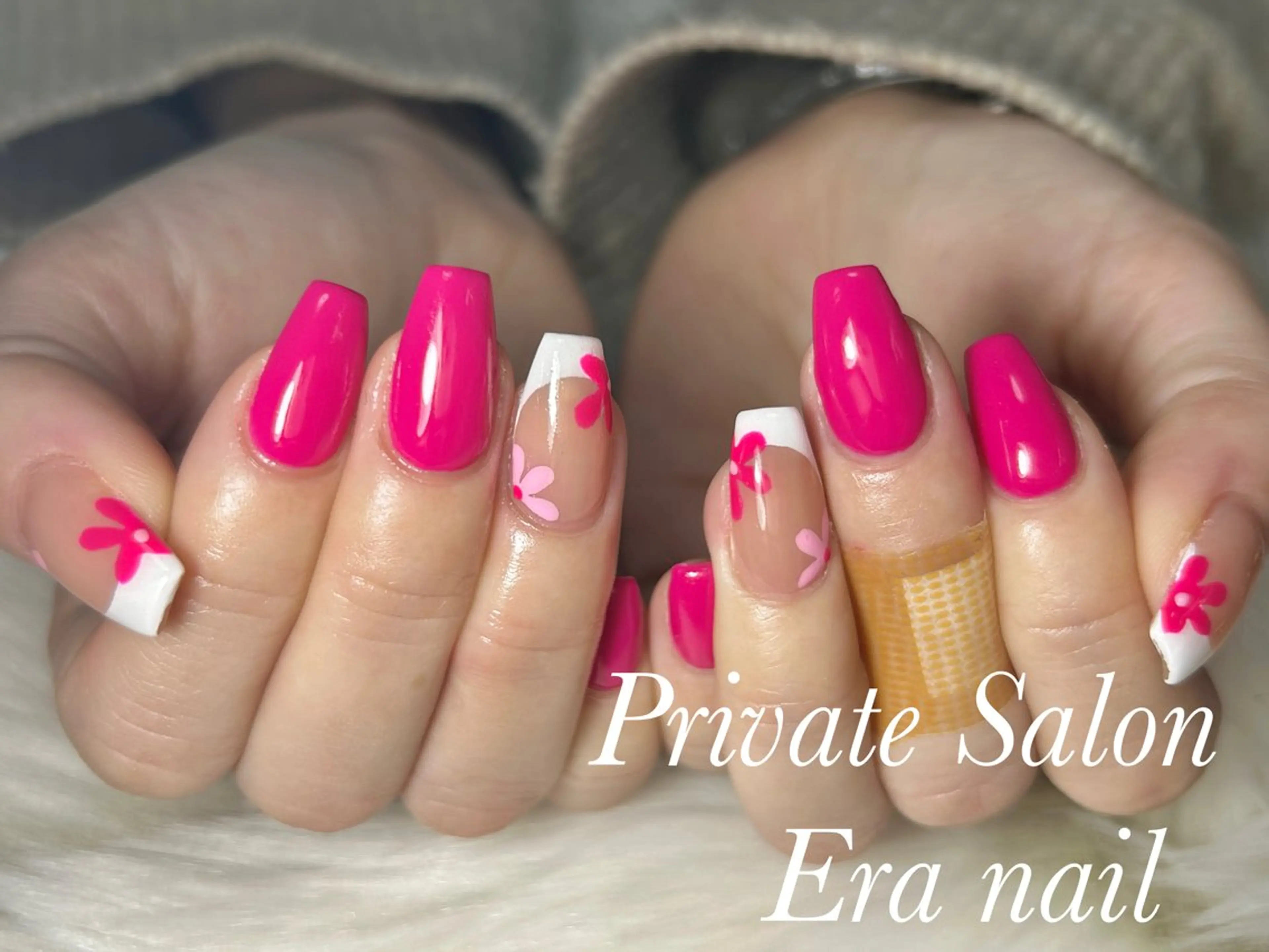 ネイル 持ち込み 春ネイル ハンドネイル Era nailのネイルデザイン