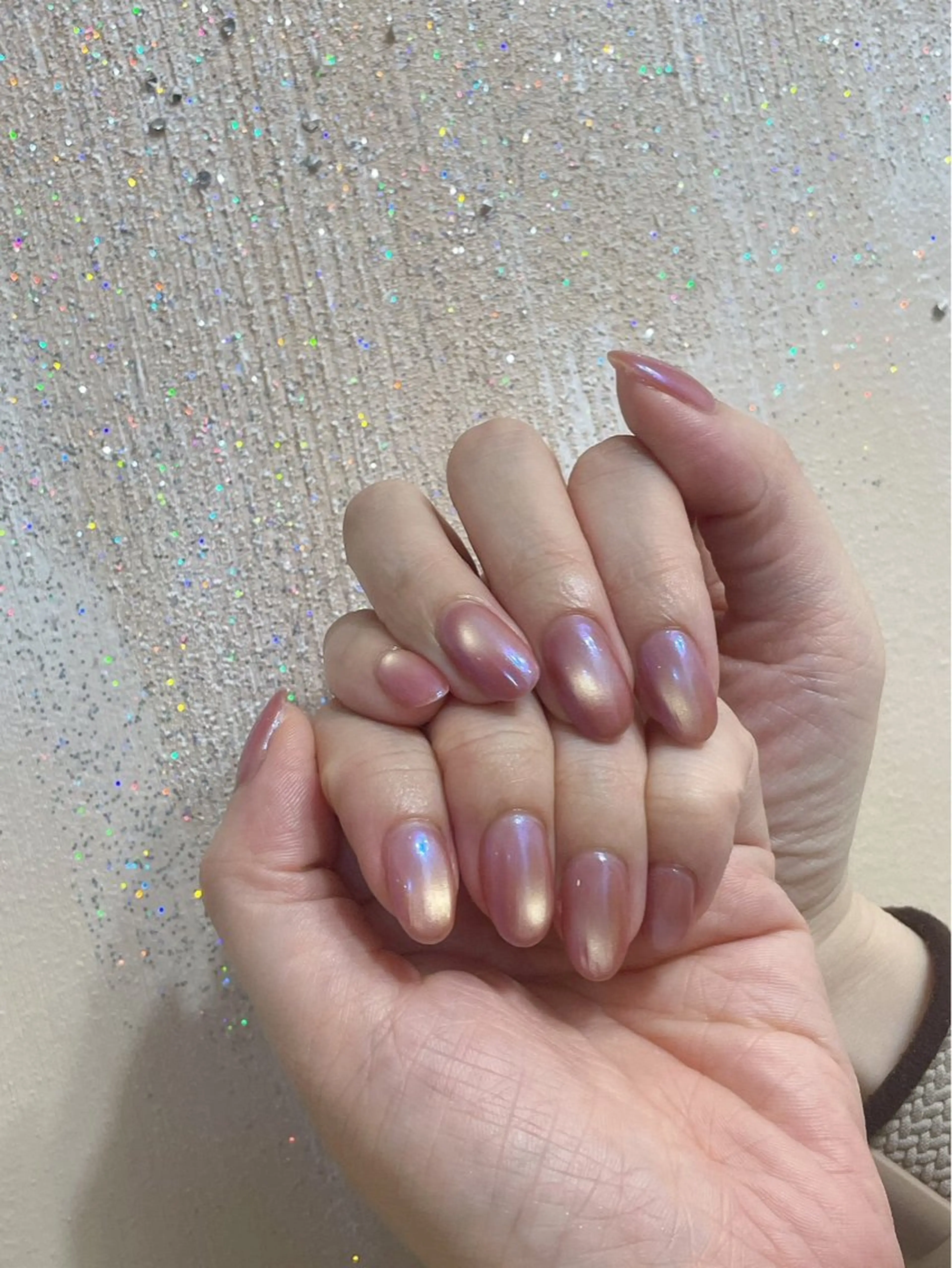 new！水光ネイル（ミラー×マグネット）💅オフなしの写真