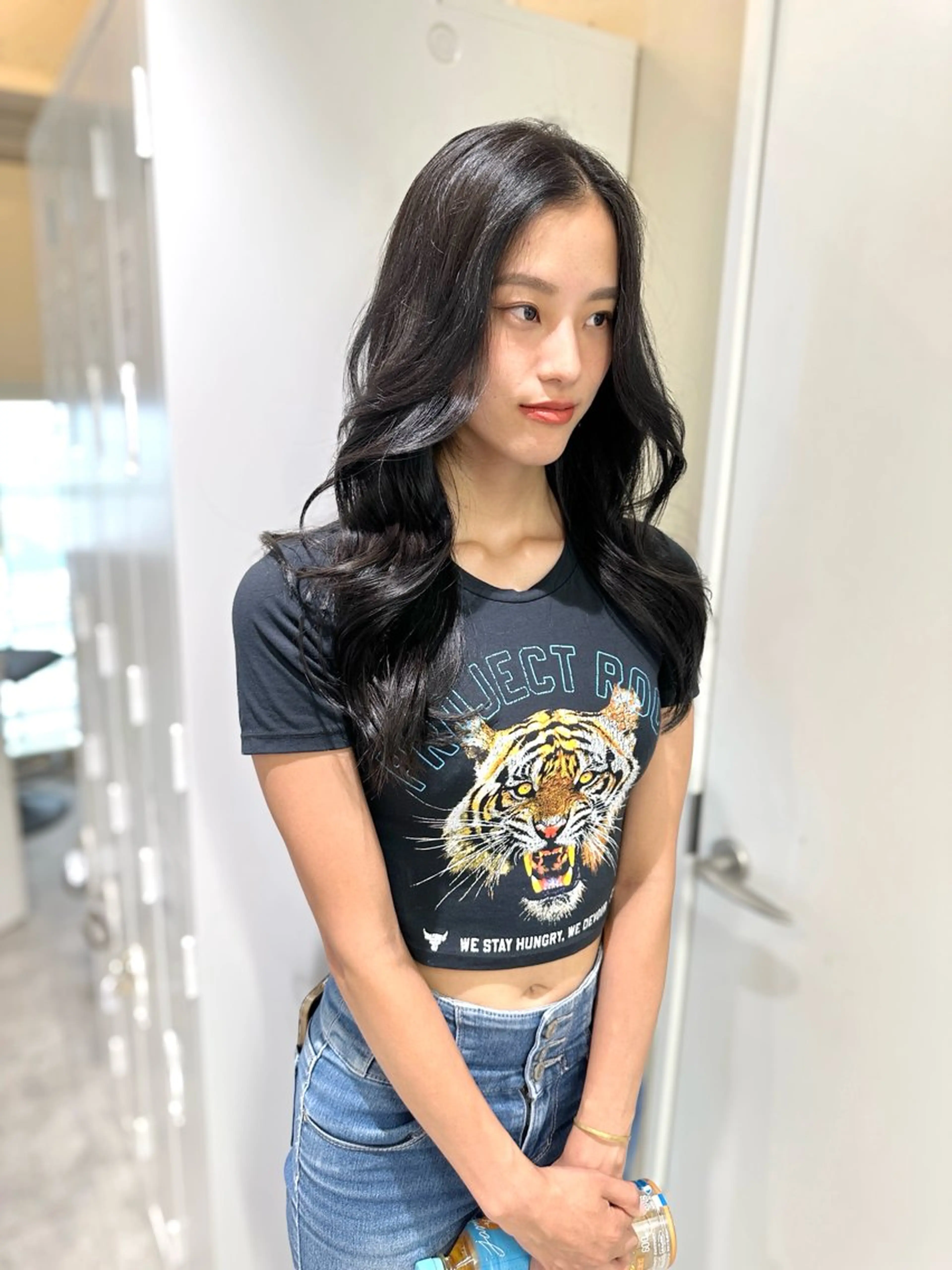 ロング カラー アディクシーカラー バレイヤージュ ブリーチ デザインカラー ダブルカラー カット ヘアカラー トリートメント opus 店長大和 レイヤー/赤み消しのヘアスタイル