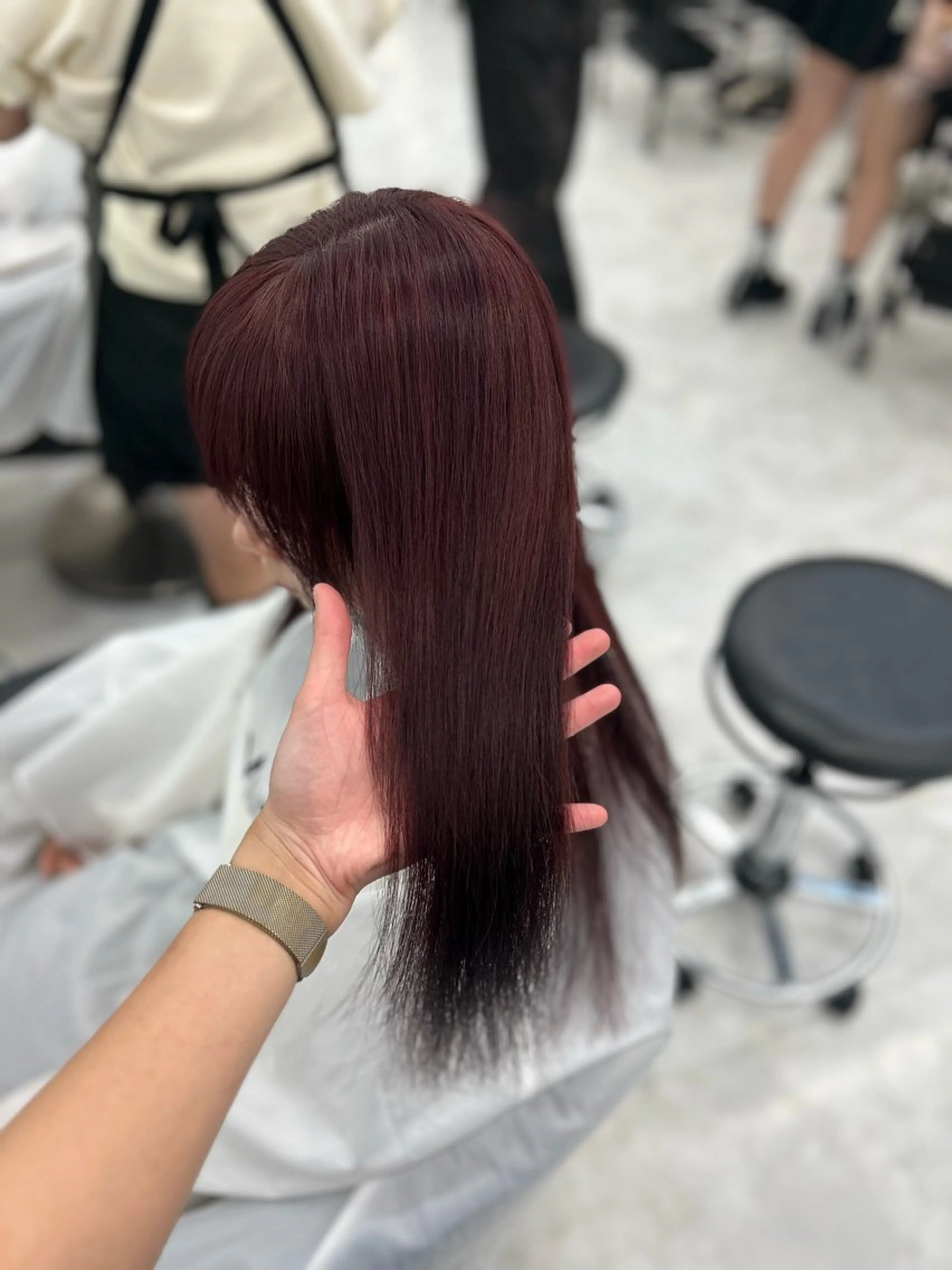 ロング ヘアカラー トリートメント 🥀艶髪/似合わせ 暖色/まな🥀のヘアスタイル