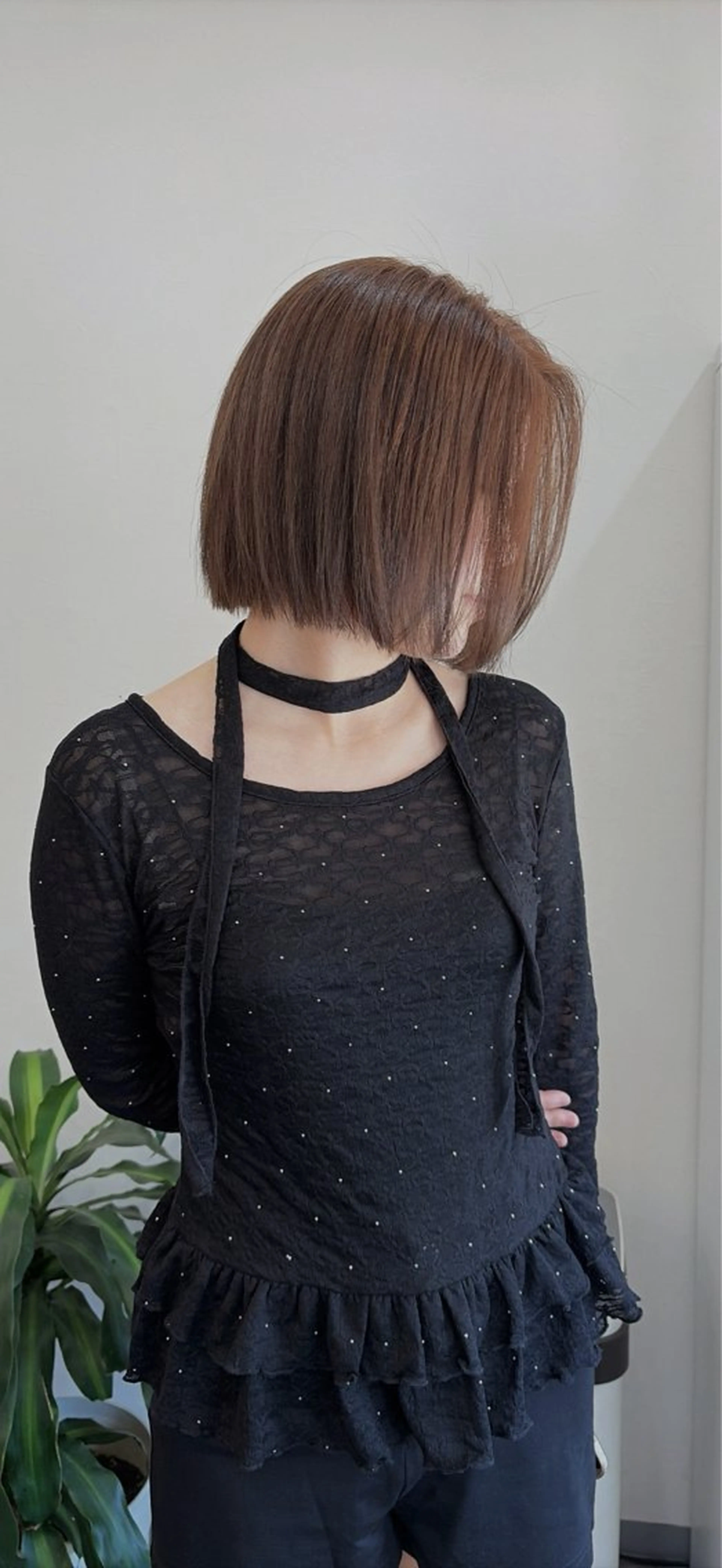 ミディアム カラー ヘアアレンジ ブリーチ ブリーチなしカラー カット ヘアカラー 郡山/透明感カラー /馬場アンドレアのヘアスタイル