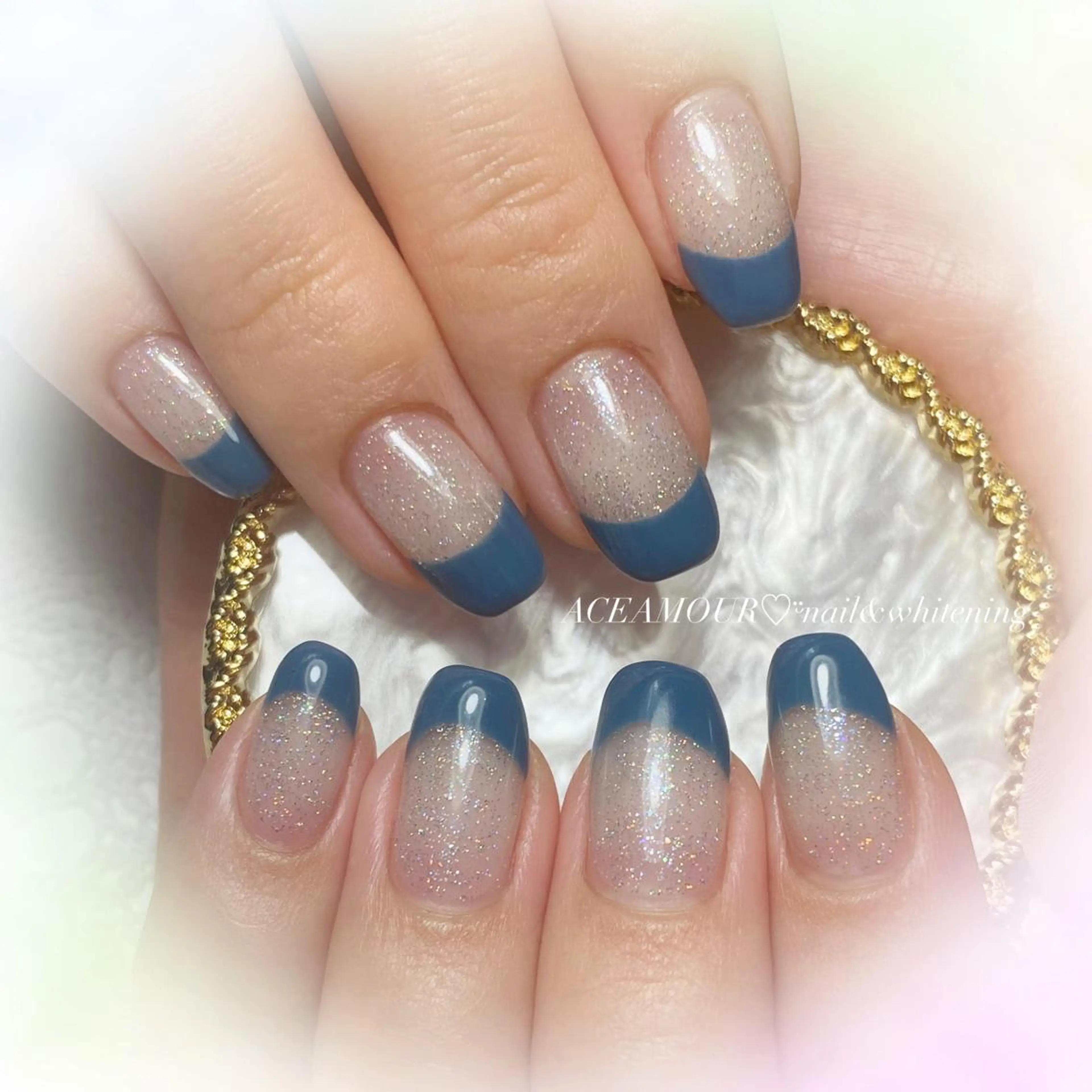 ネイル フレンチネイル 春ネイル ネイル/耳つぼ /新ホワイトニングのネイルデザイン