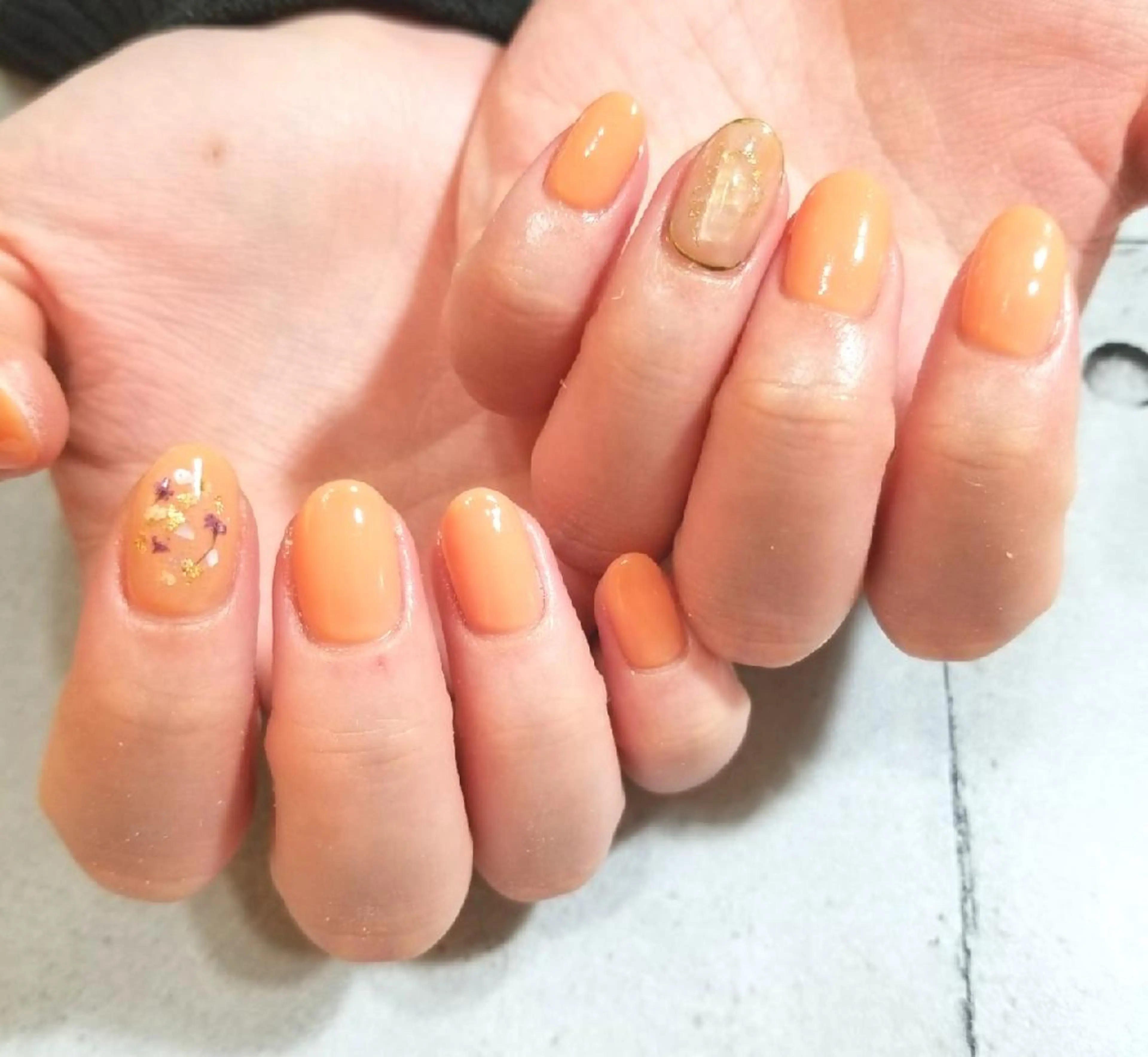 ネイル アートネイル ワンカラーネイル nijiiro🌈 サトウのネイルデザイン