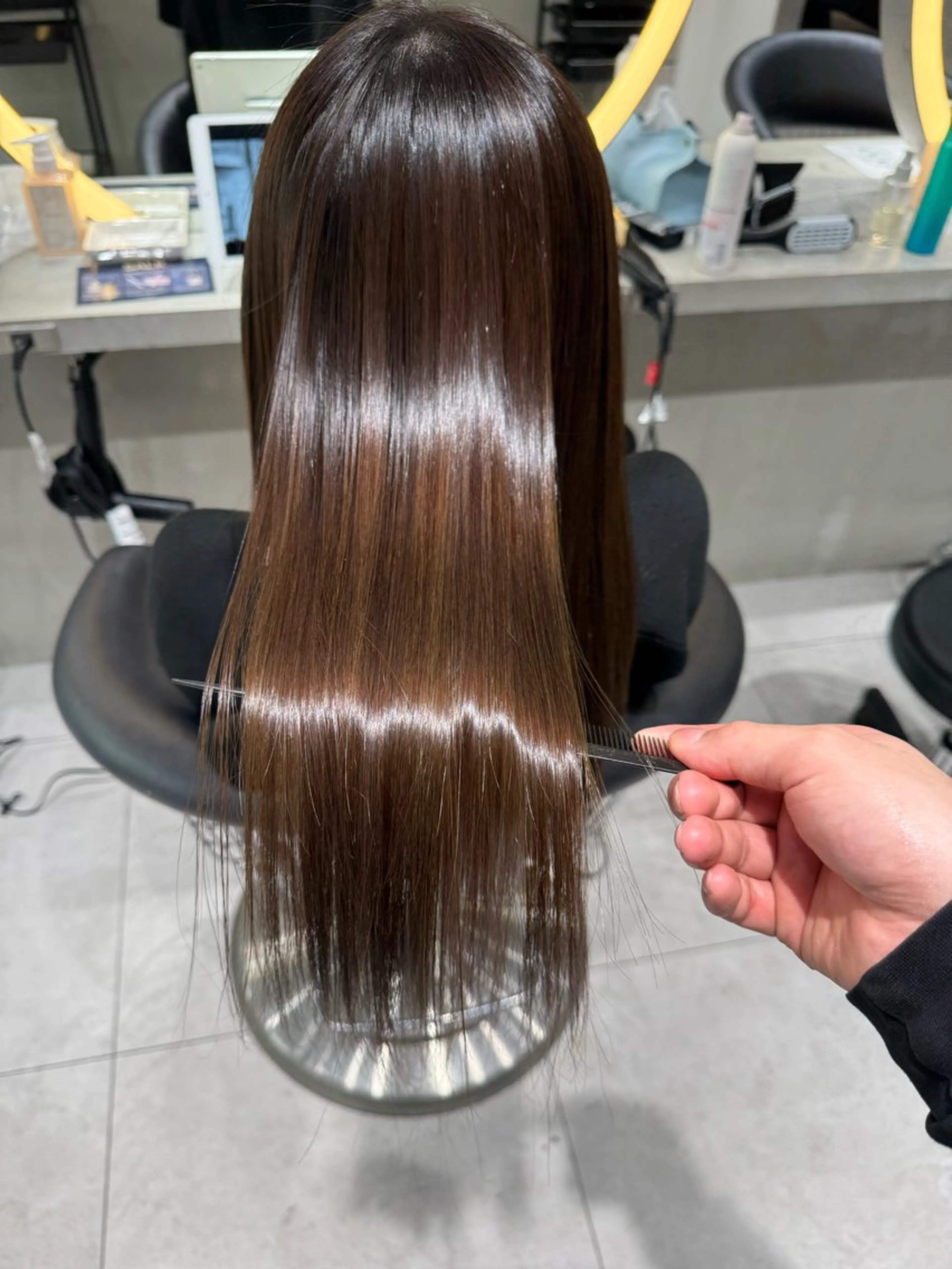 ロング カラー レイヤー/縮毛矯正 のマスター【タケル】のヘアスタイル