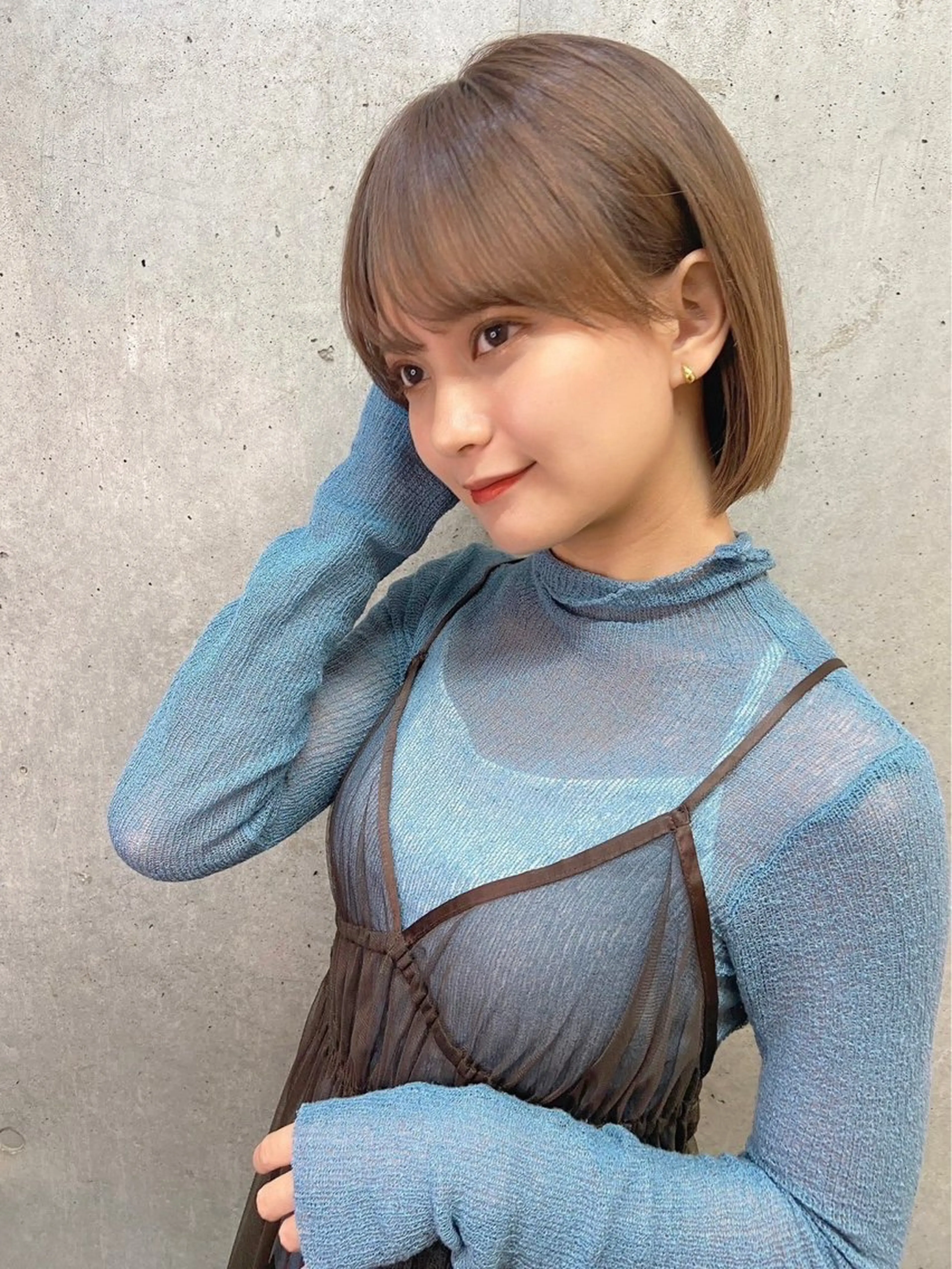 ショート アッシュ カット ヘアカラー 🫧岡野/透明感🍃 /髪質改善🫧のヘアスタイル