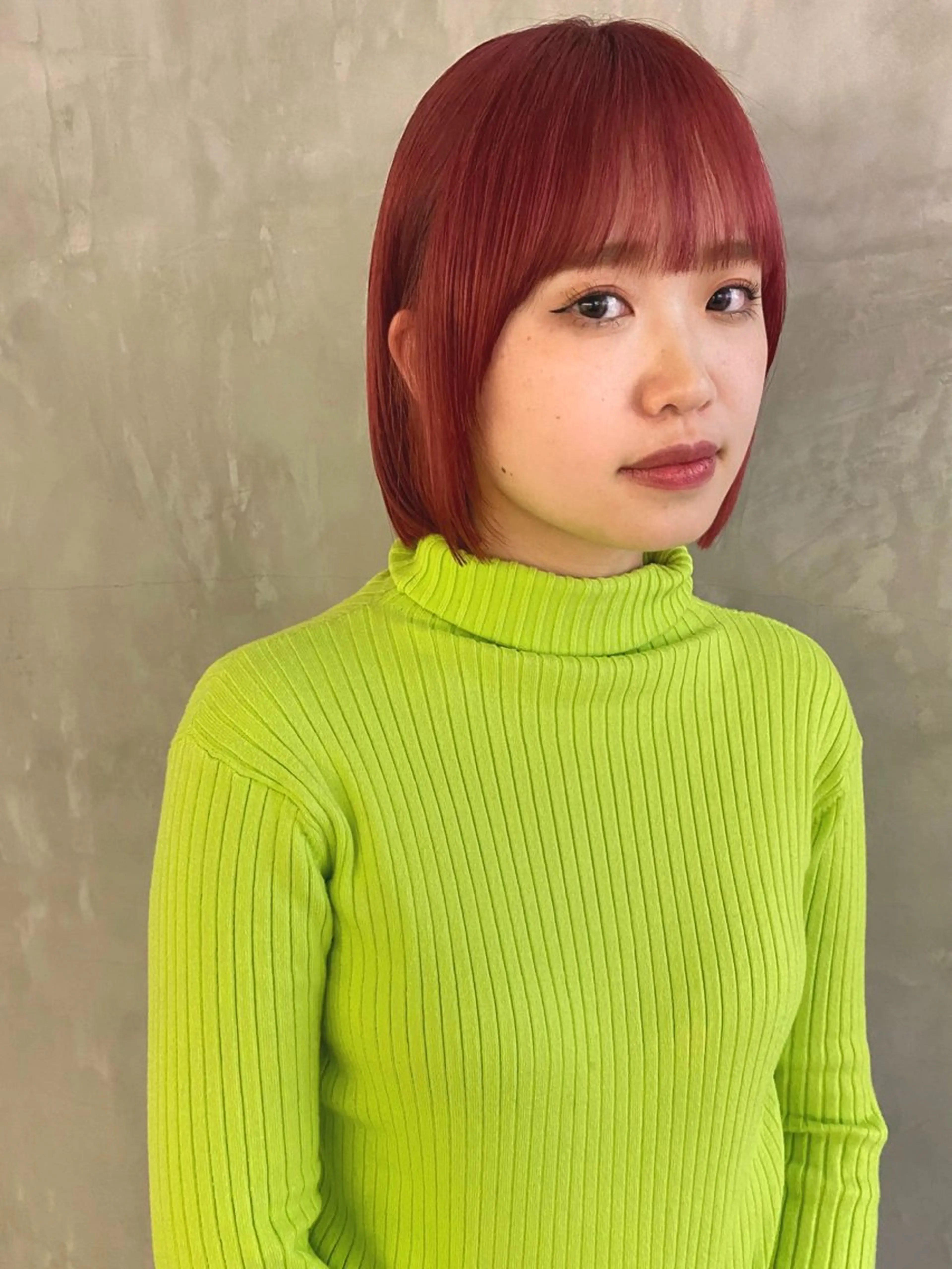 ショート カラー ボブ カット ヘアカラー トリートメント 森貴裕/ベージュ/ パーマ/オリーブのヘアスタイル