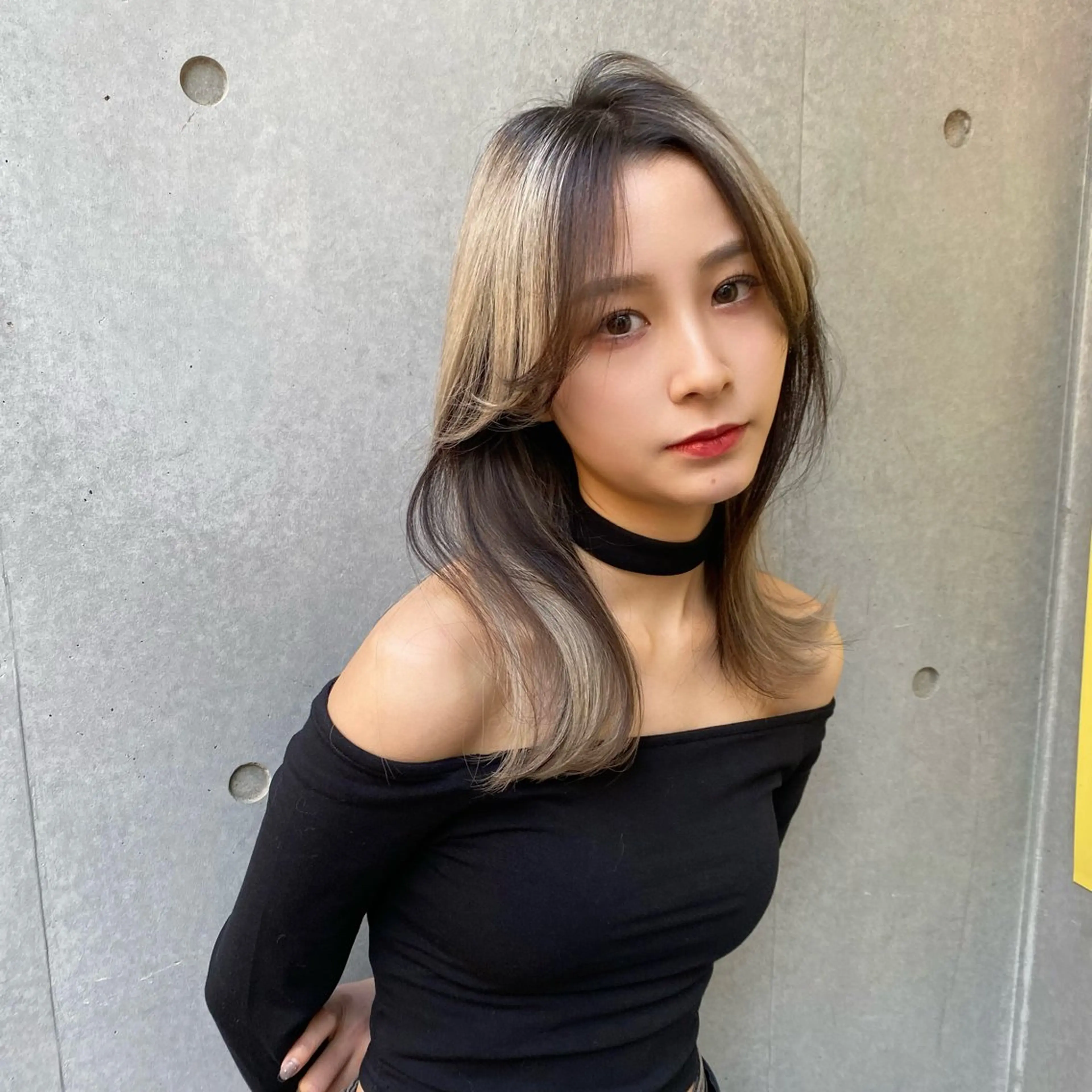 セミロング カラー 縮毛 酸性ストレート /ayumu☆のヘアスタイル