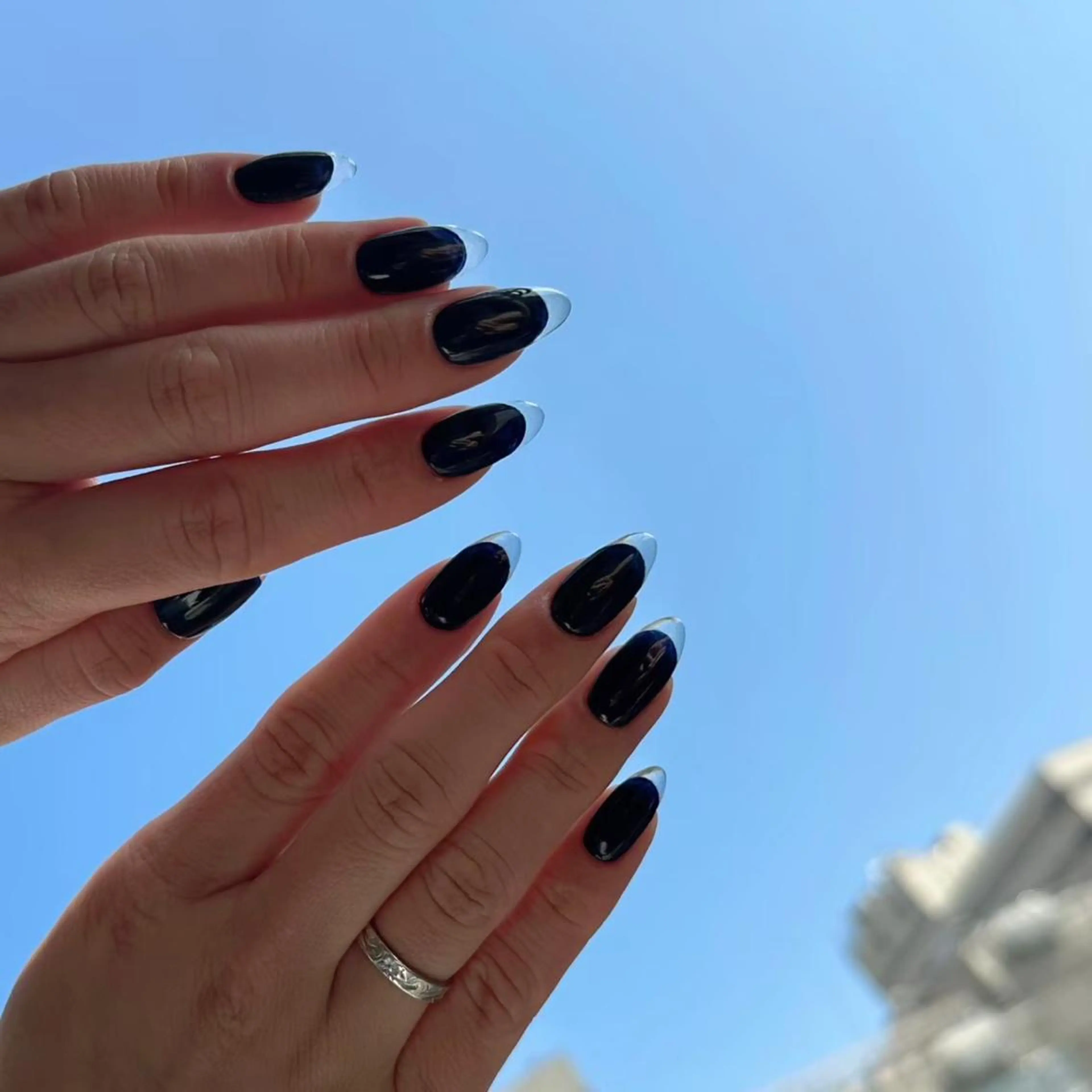 minimo限定価格🌸hand nail«クリアフレンチ※ワンカラー»150分20,000→11,000※オフ有りの写真