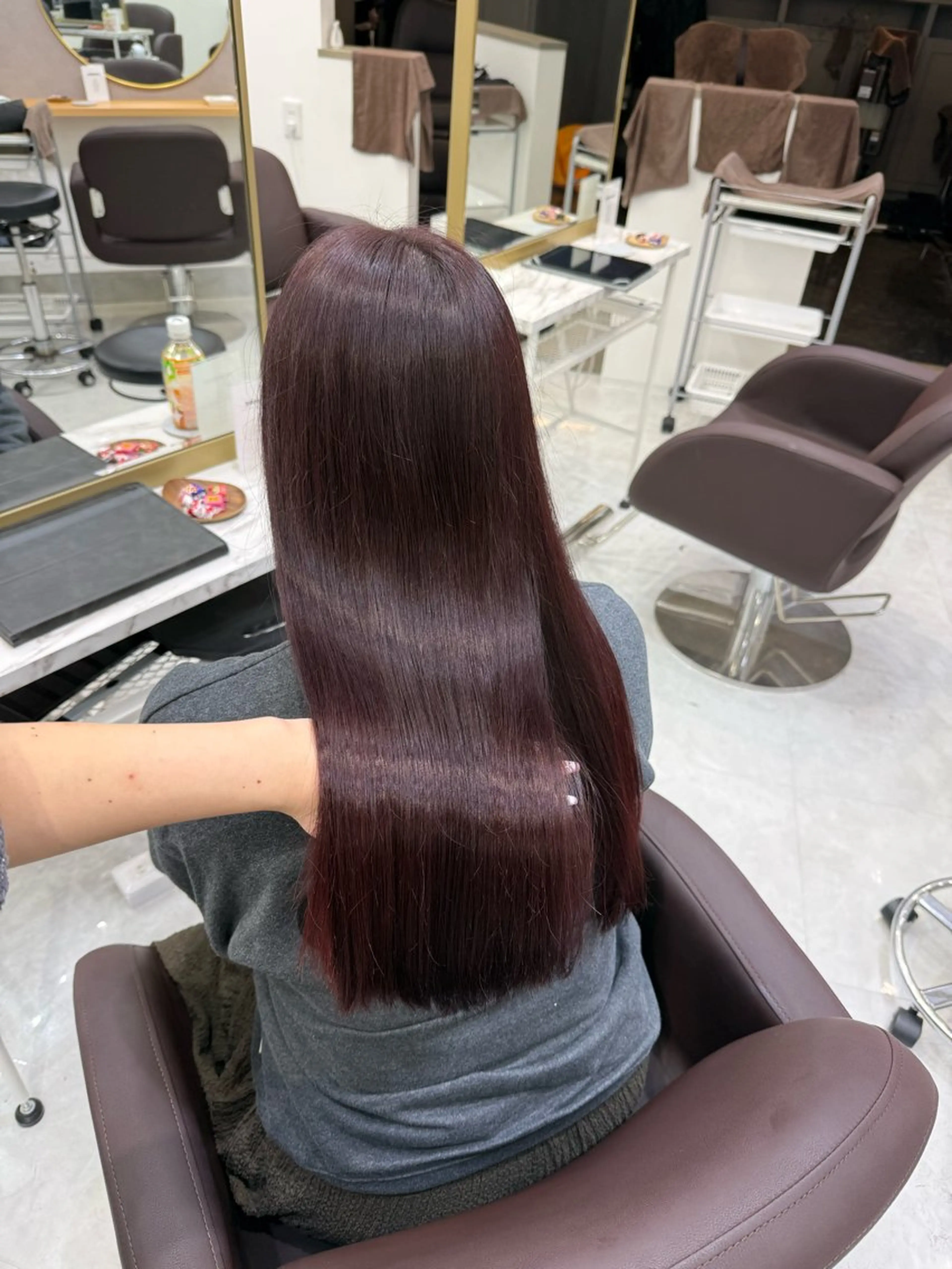 ロング カラー ヘアアレンジ ヘアカラー トリートメント ヘアセット 💗横浜美容室 💗HARUNAのヘアスタイル