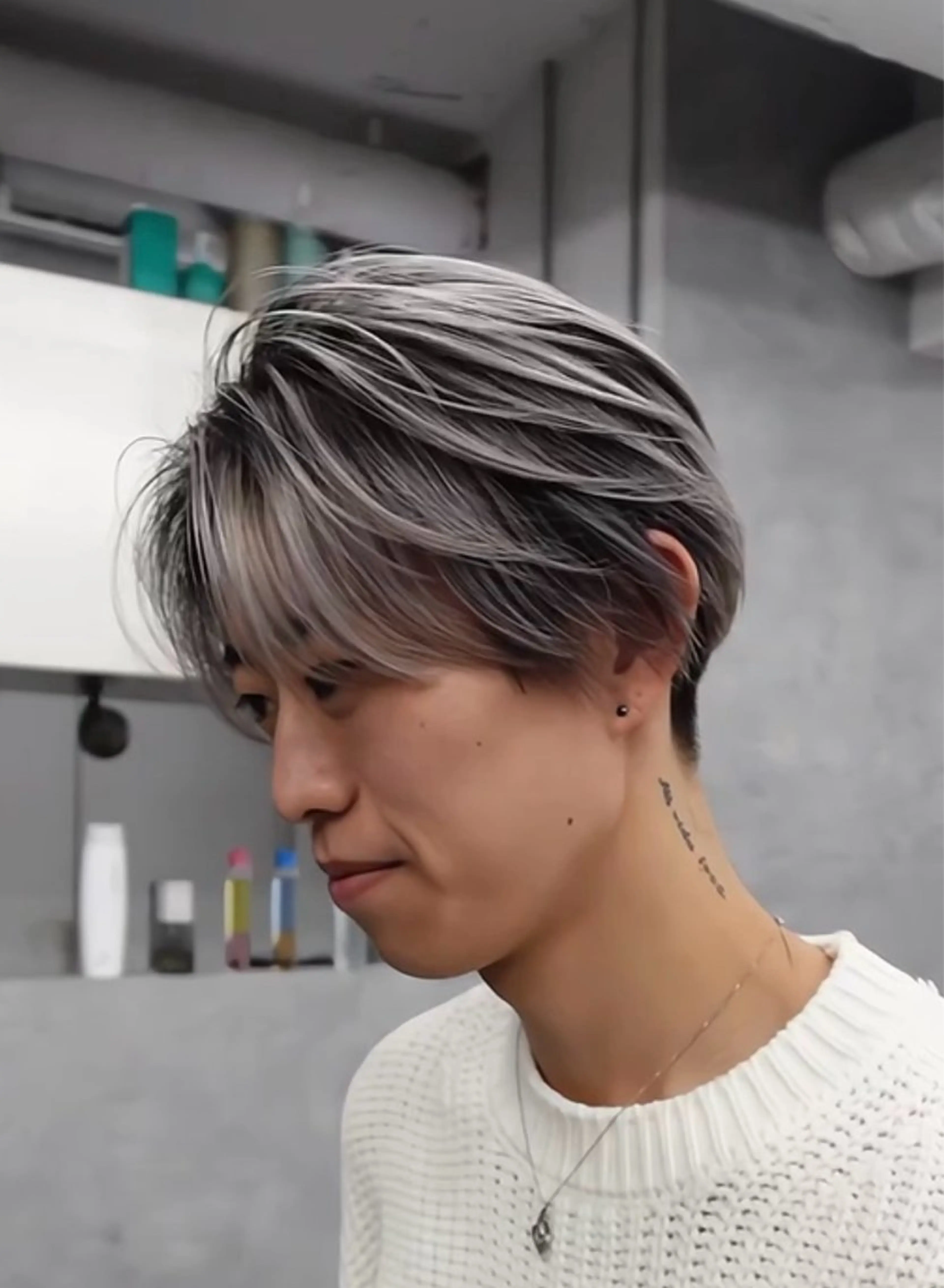 ミディアム ボブ職人/メンズバレ イヤージュ職人のヘアスタイル