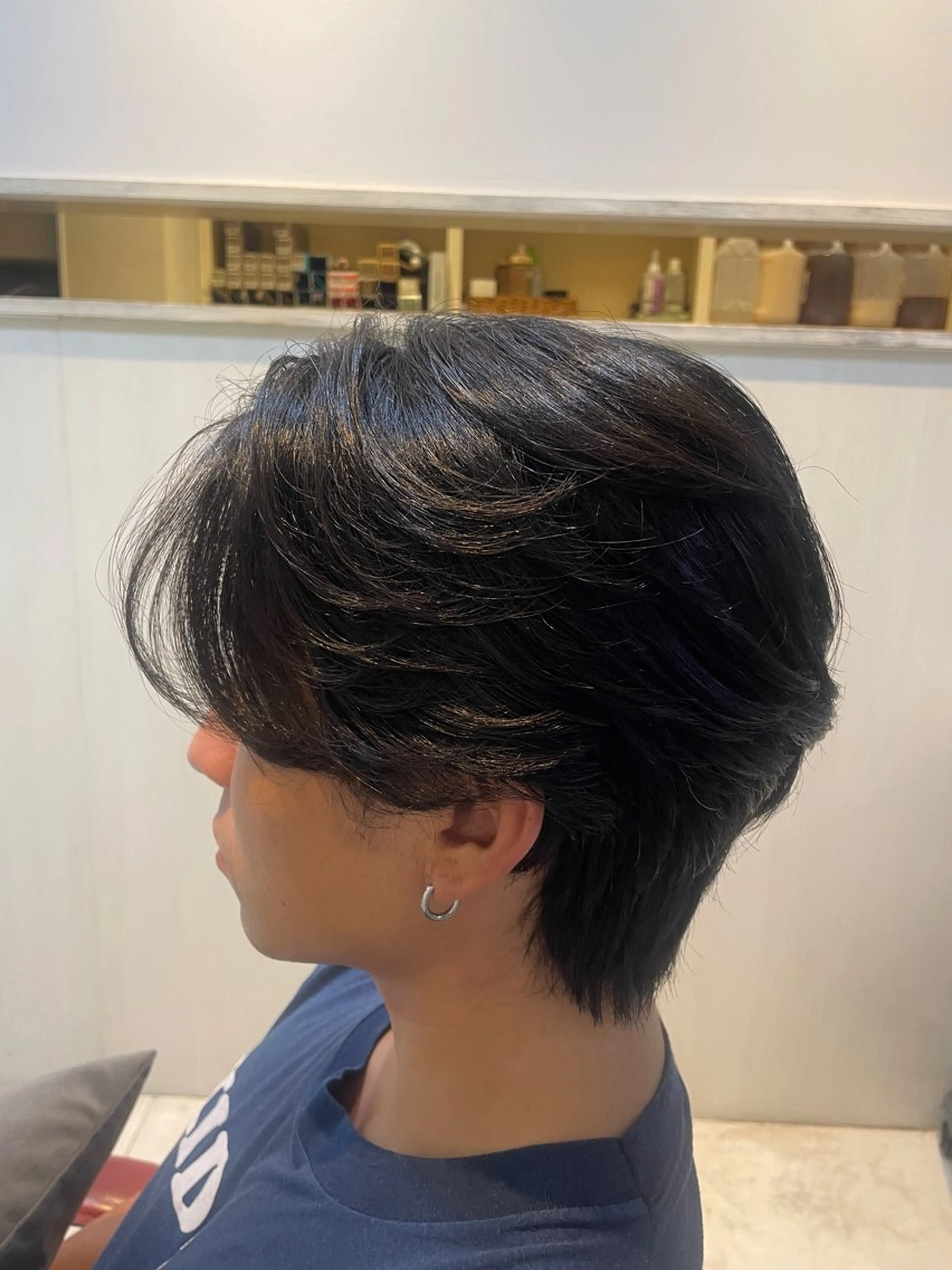 ショート メンズ wakana／ カット／ハイライトのヘアスタイル