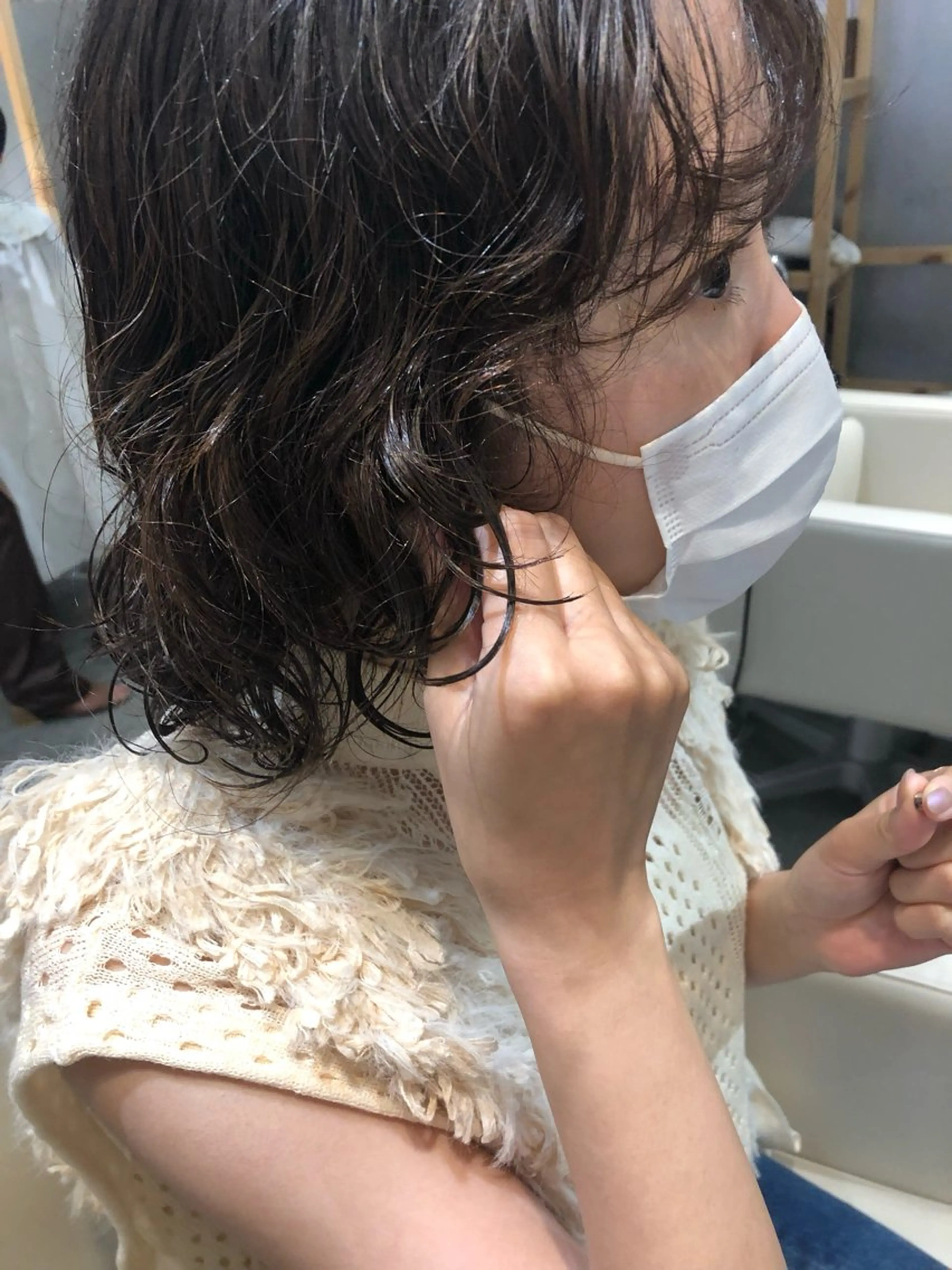 ショート パーマ ボブレイヤー ボブ レイヤーカット 伊藤 由季のヘアスタイル