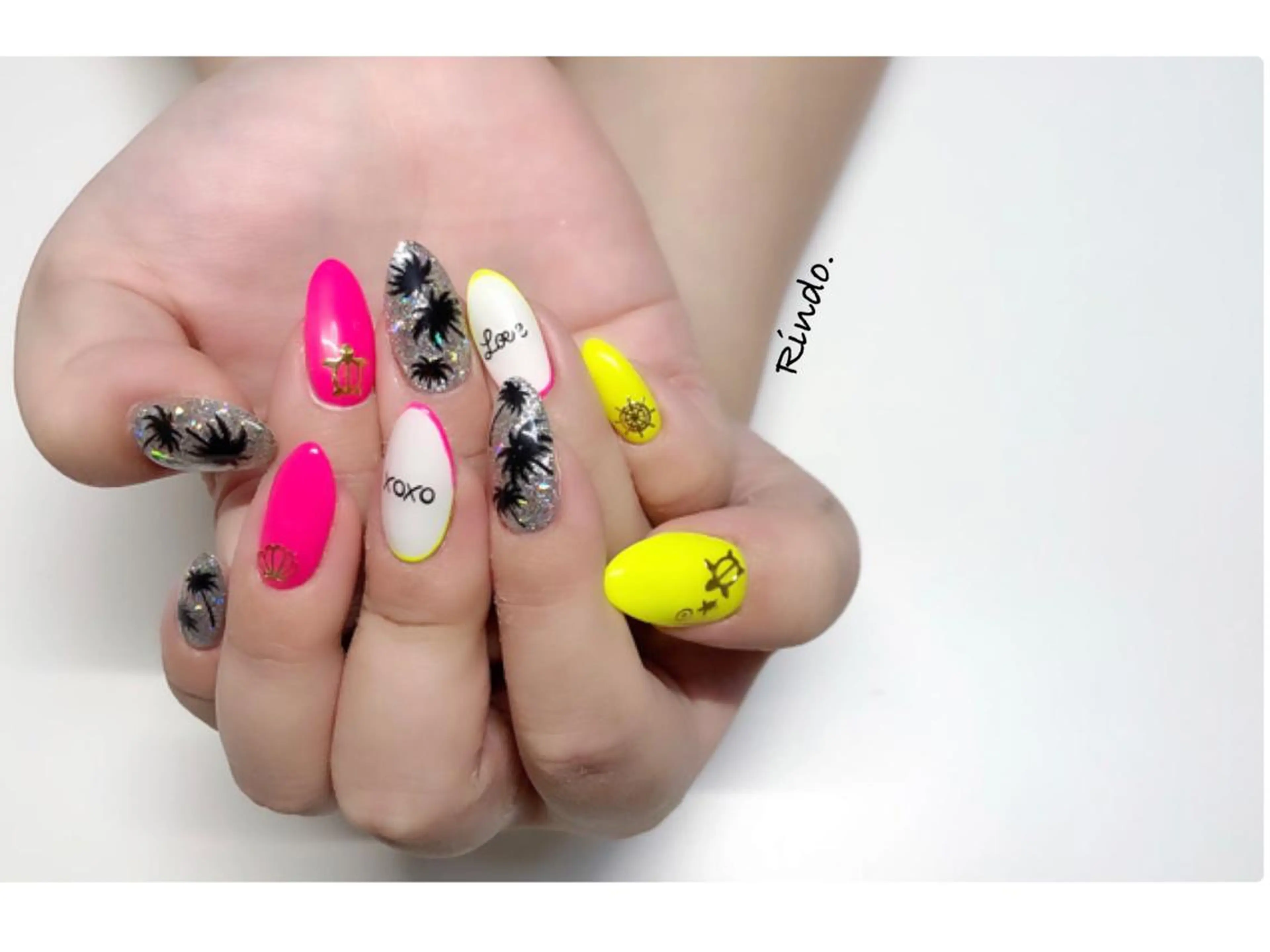 ネイル 夏ネイル ハンドネイル Rindo.ネイル ♡耳つぼジュエリーのその他イメージ