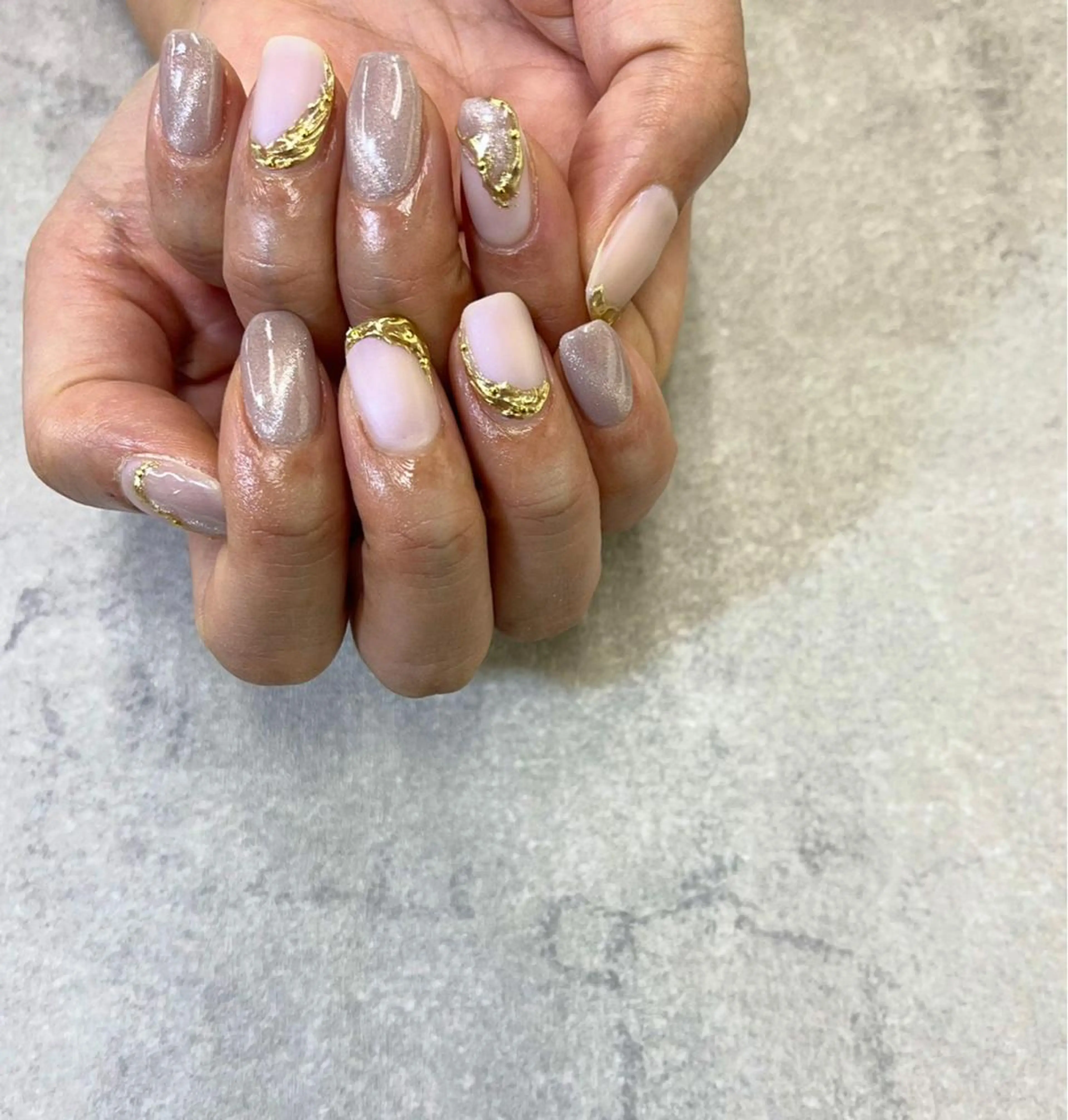 ネイル マグネットネイル ミラーネイル FASTNAIL PLUS 新宿店のネイルデザイン